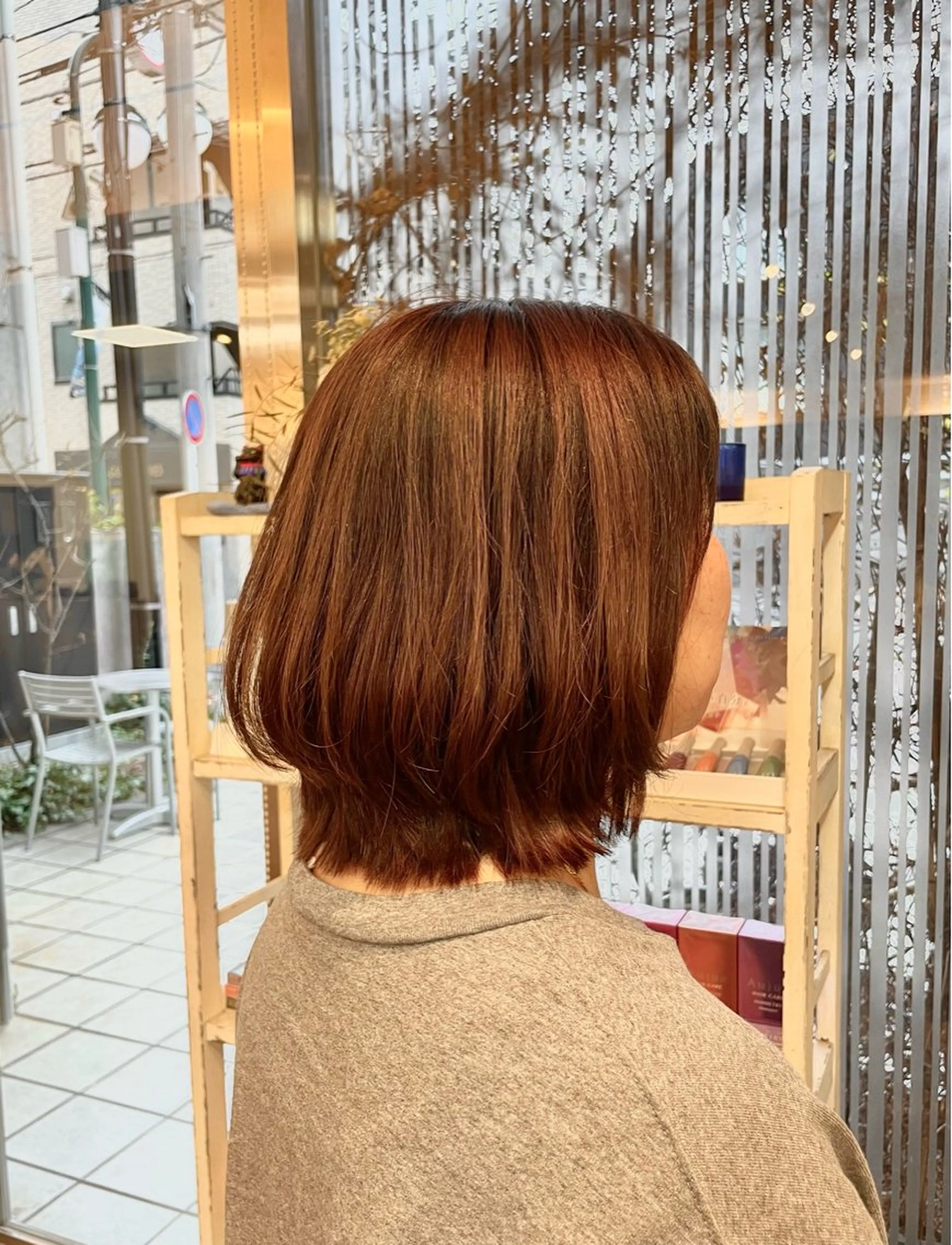 ミディアム ボブレイヤー ボブ レイヤーカット hygge　元住吉店所属・望月 千絵のヘアスタイル