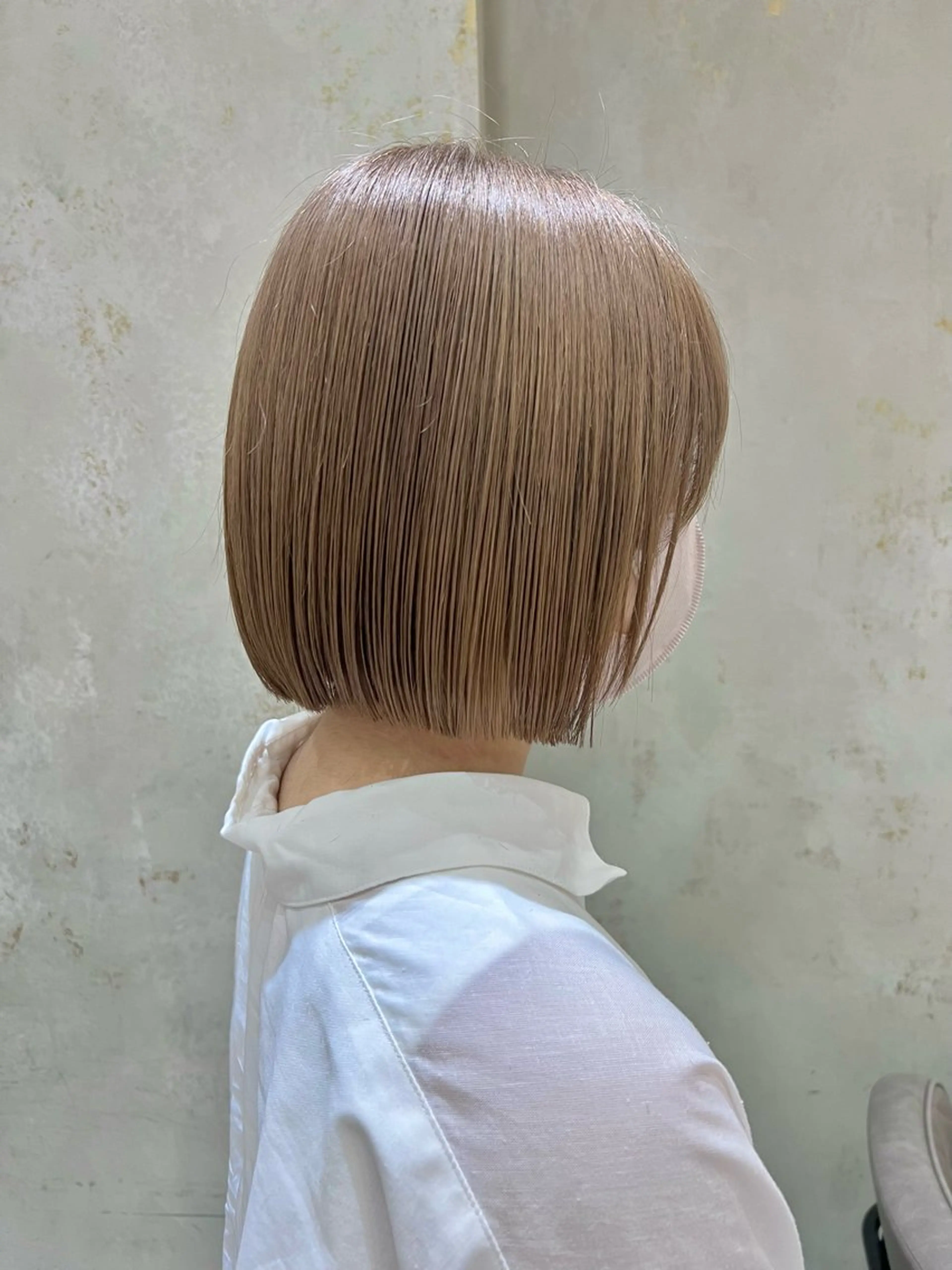 ミディアム カラー カット ヘアカラー トリートメント 髪質改善/ボブ/ ハイトーン❣️yuiのヘアスタイル