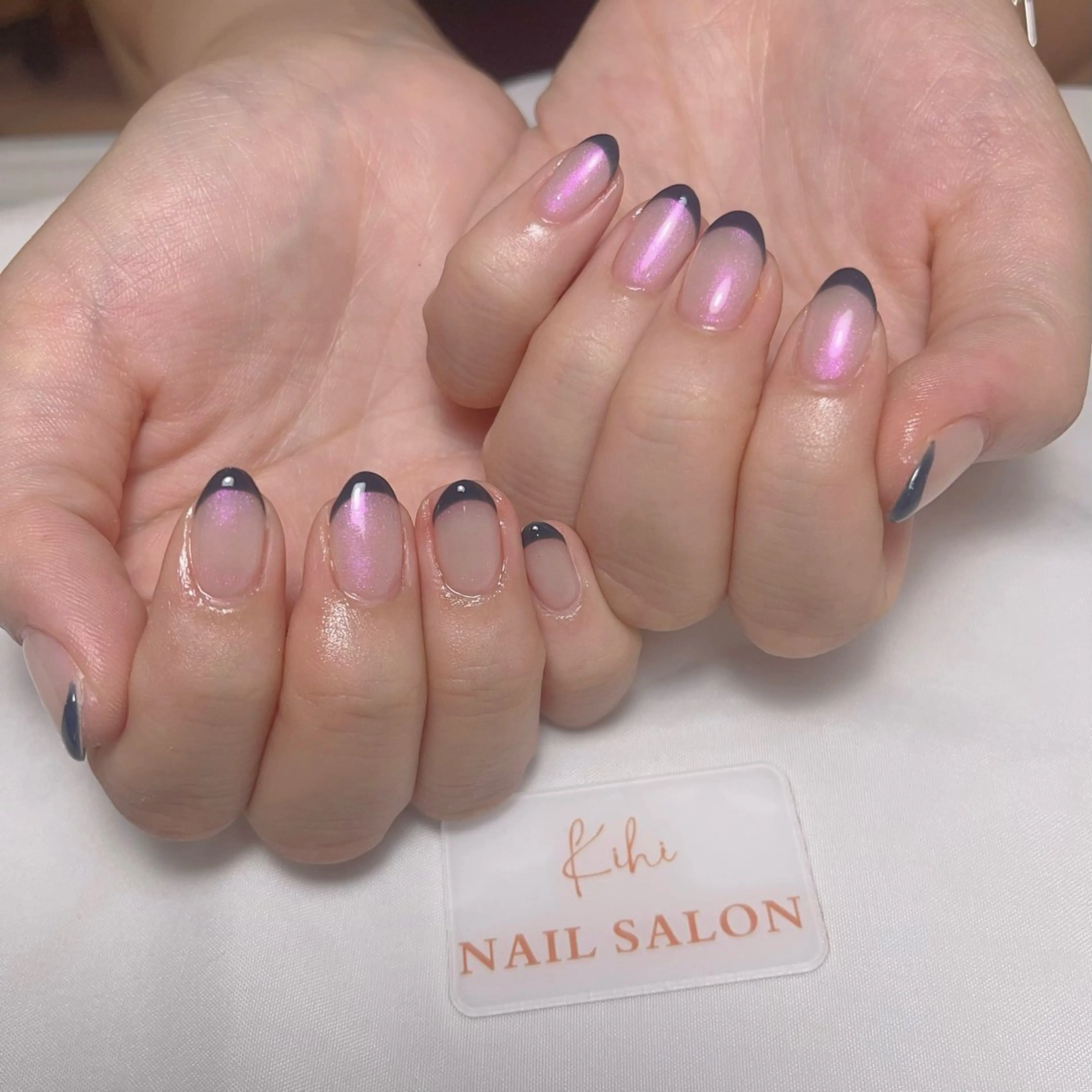 ネイル アートネイル フレンチネイル ジェルネイル グラデーション 韓国ネイル ハンドネイル 💕鈴木ユリ パラジェル/オフ無料のネイルデザイン