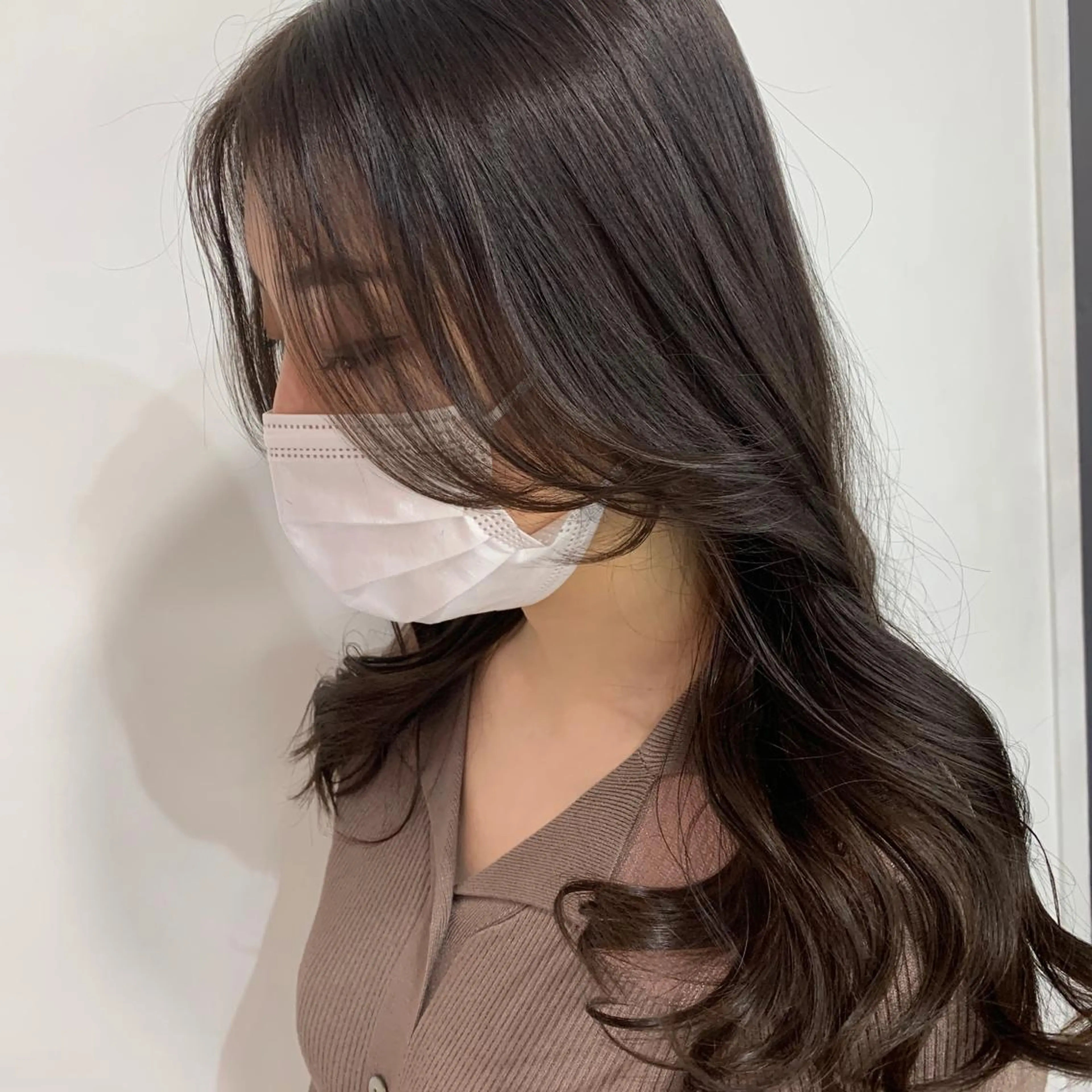 セミロング カラー カット ヘアカラー HARUKA韓国ヘア /Luana梅田のヘアスタイル