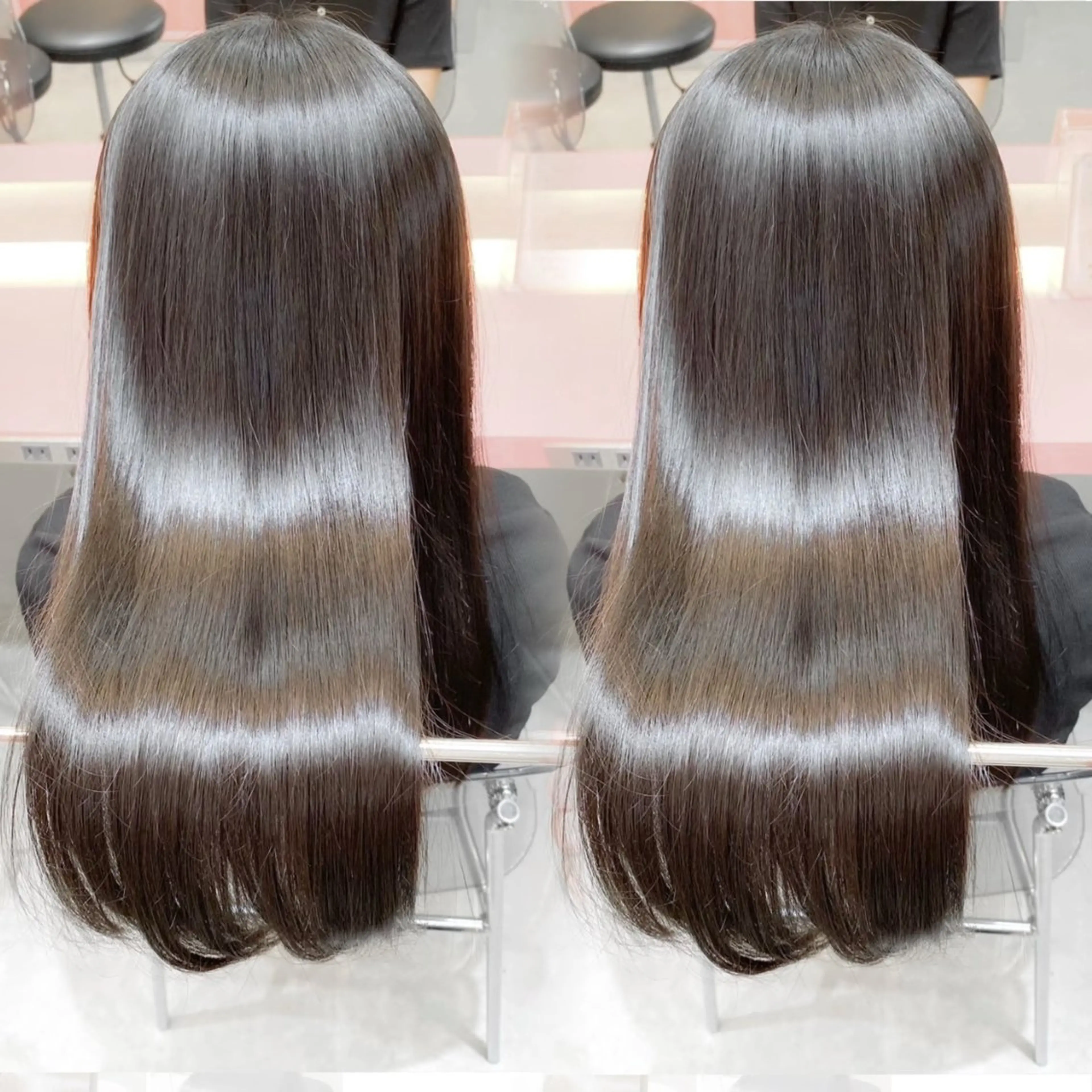 ロング カラー ヘアアレンジ 縮毛矯正 レイヤー♡透明感/ 艶カラー🦢こころのヘアスタイル