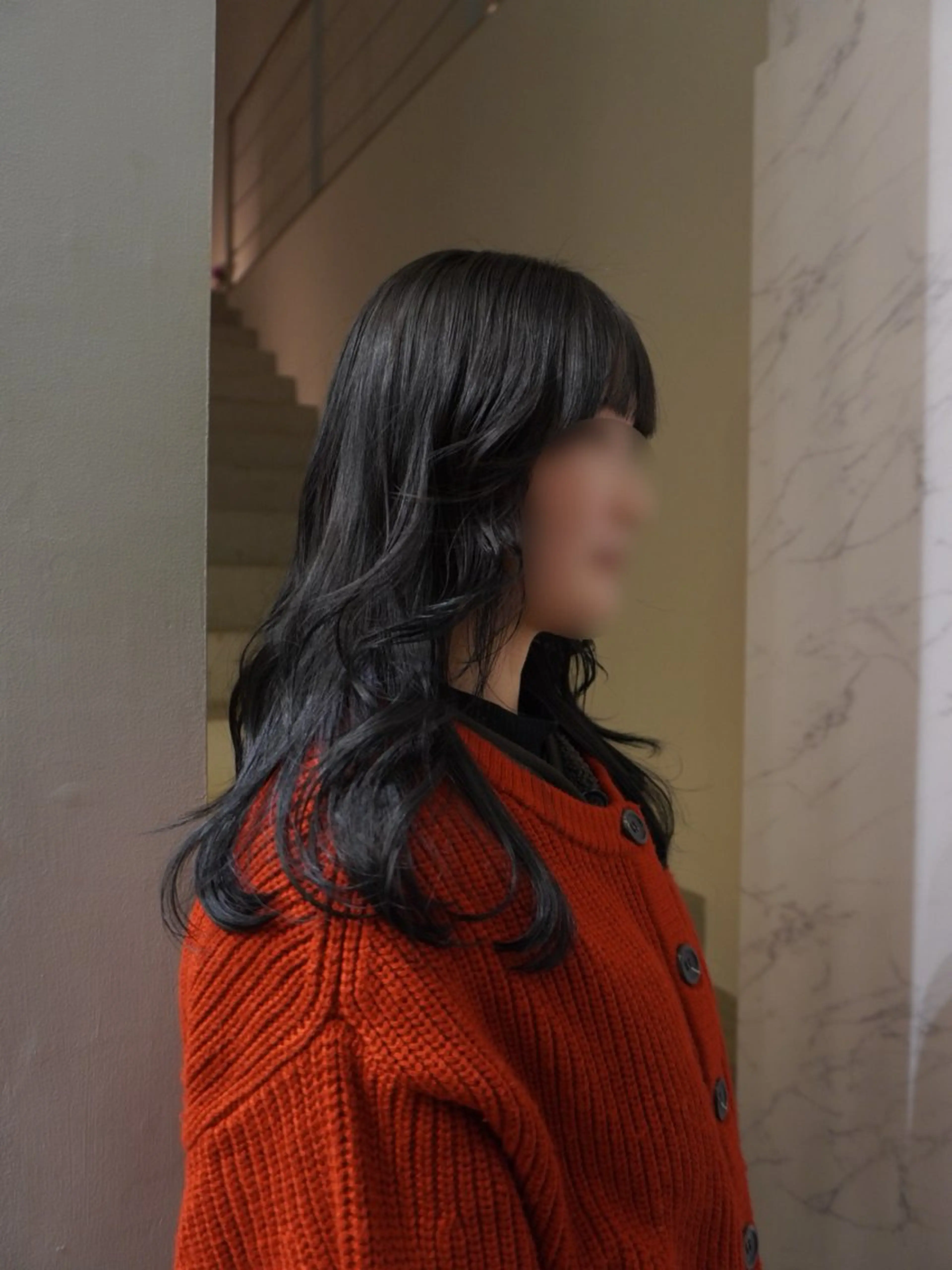 ロング ミユ/レイヤー/ カットモデル/名東区のヘアスタイル