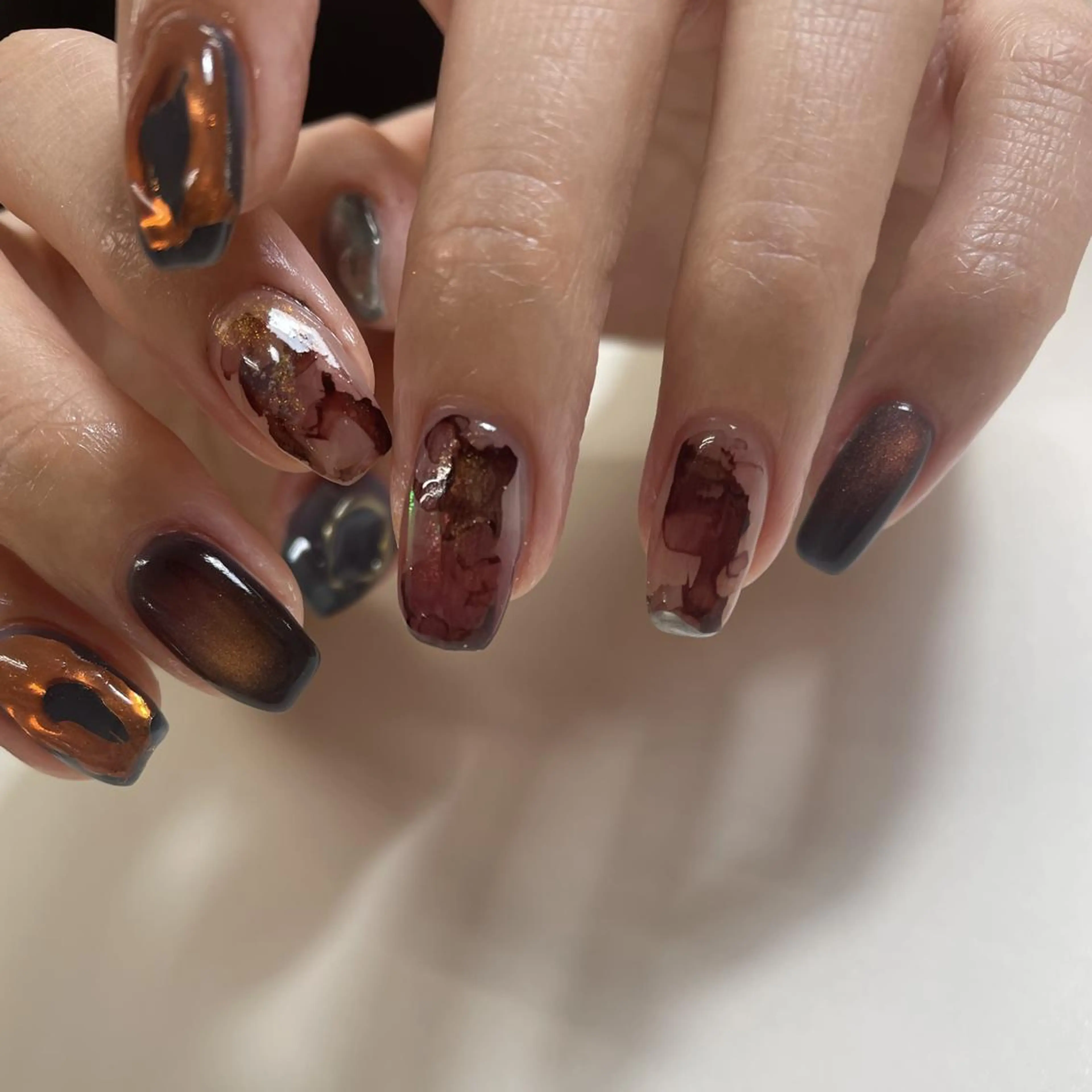 ネイル ハンドネイル フットネイル p.o.n. nuance/個性的のネイルデザイン