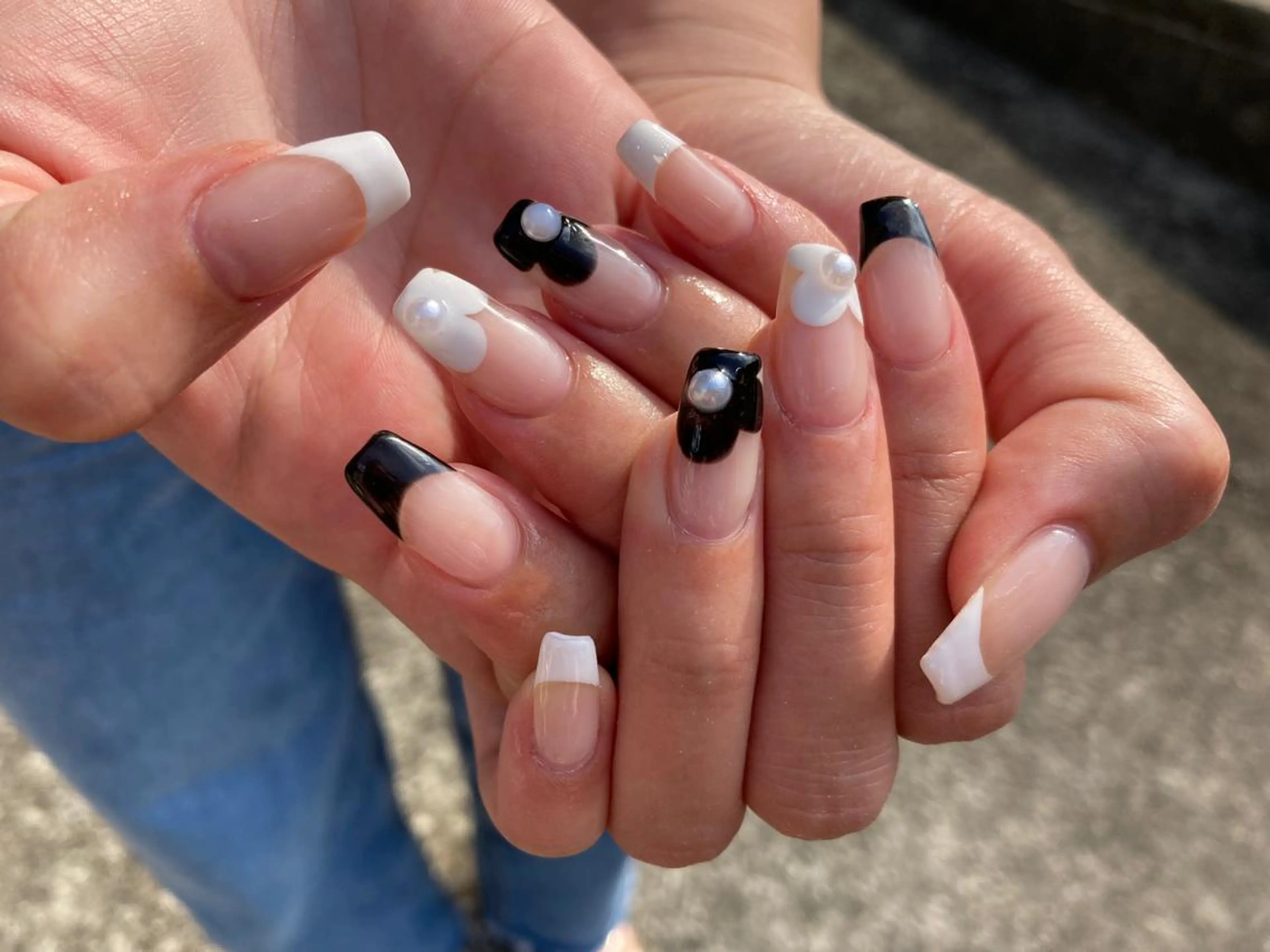 セミロング ネイル ハンドネイル ✴︎ Delightのネイルデザイン