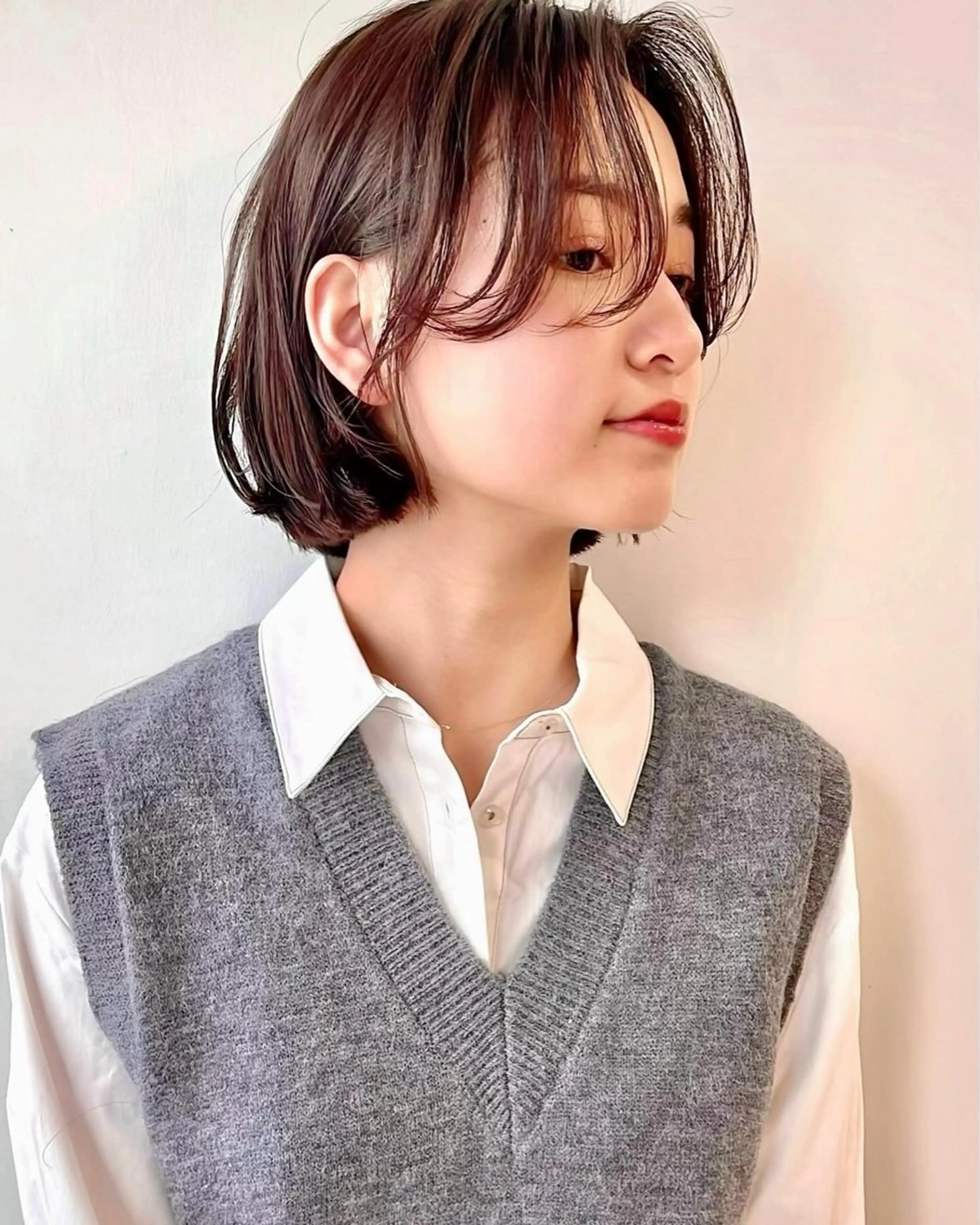 ショート カラー 🌱小顔ヘア/ボブ ミディアム/双葉🌱のヘアスタイル