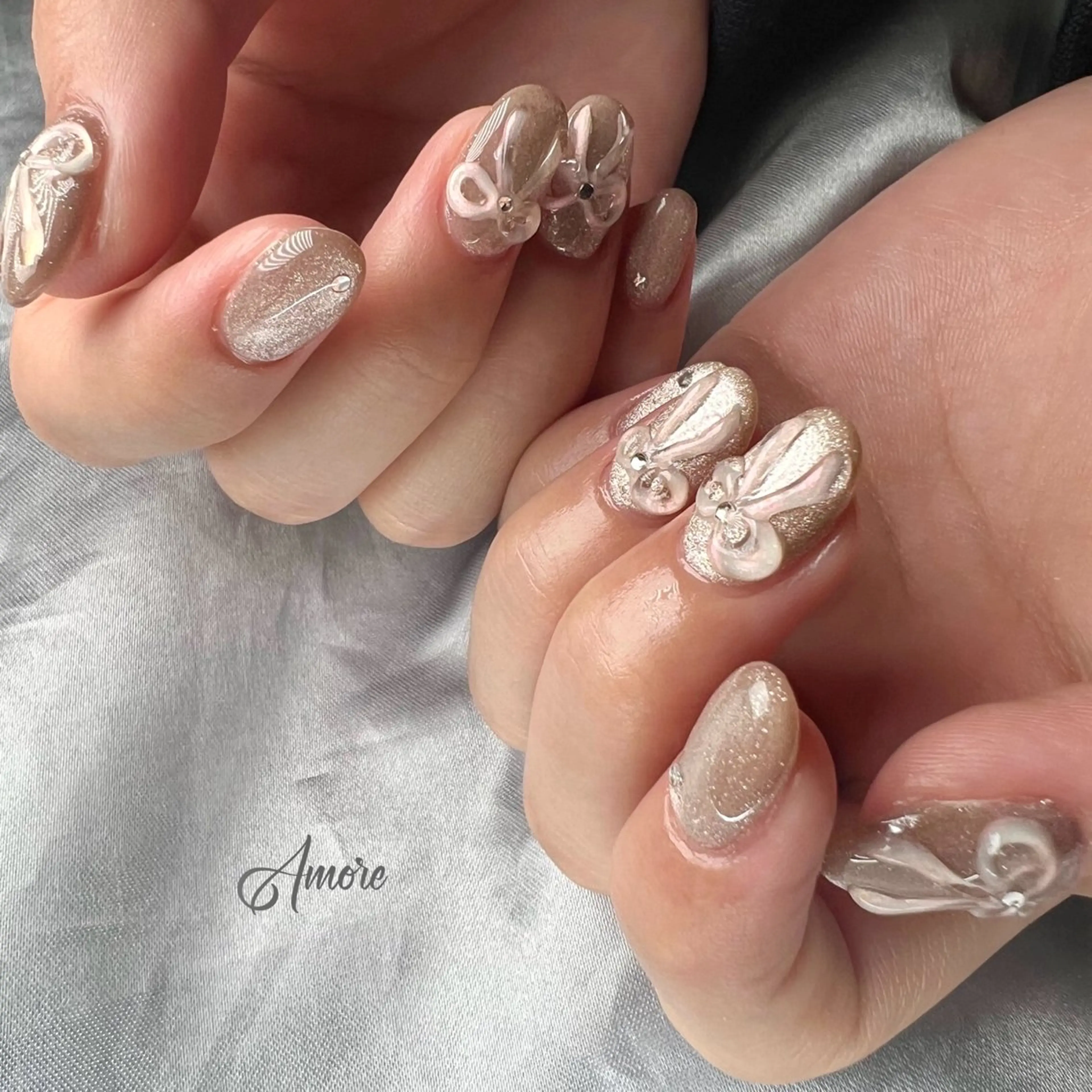 ネイル ジェルネイル 韓国ネイル パラジェル You kyehwaのネイルデザイン