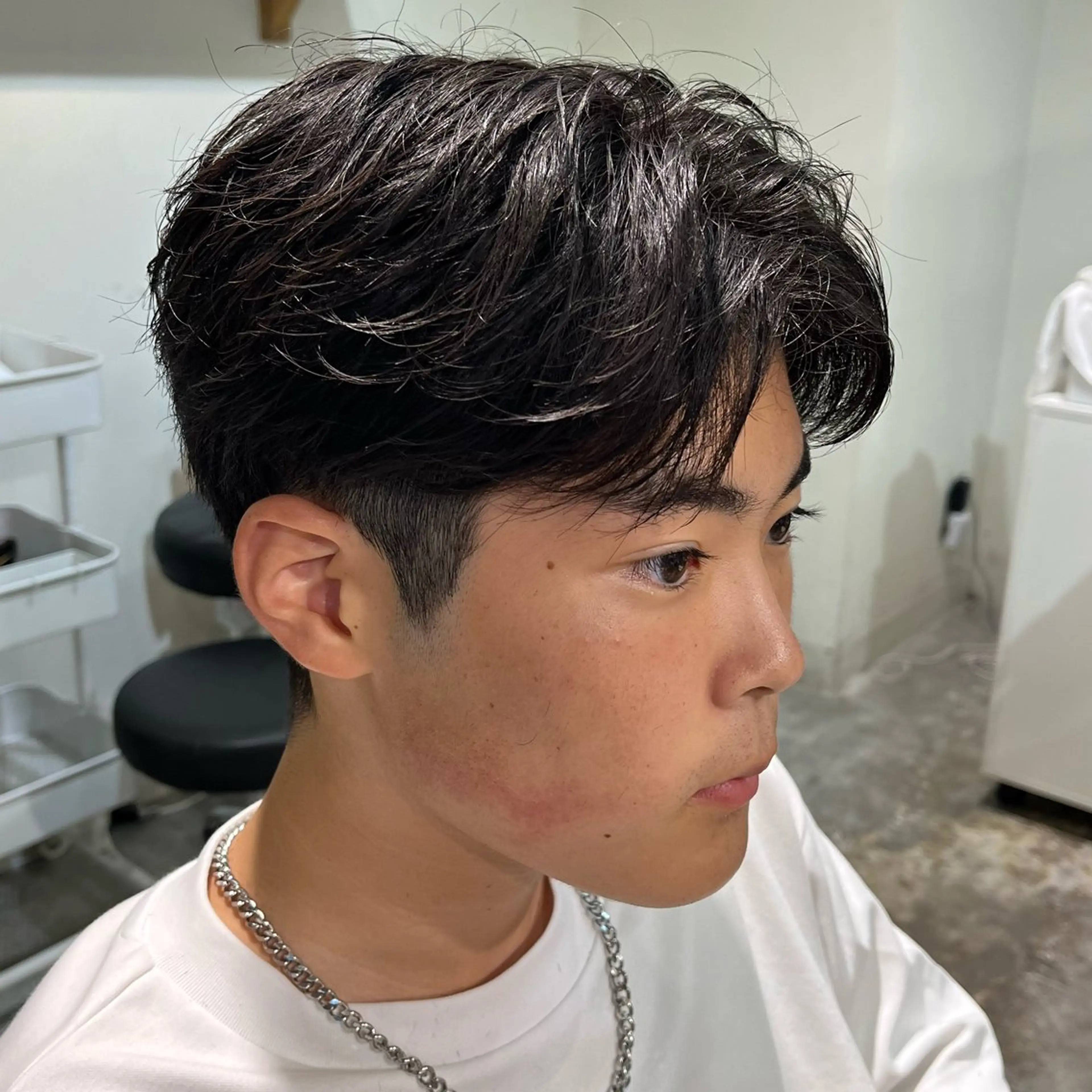 メンズ カット フェザーパーマ🌙 毛流れ yuzukiのヘアスタイル