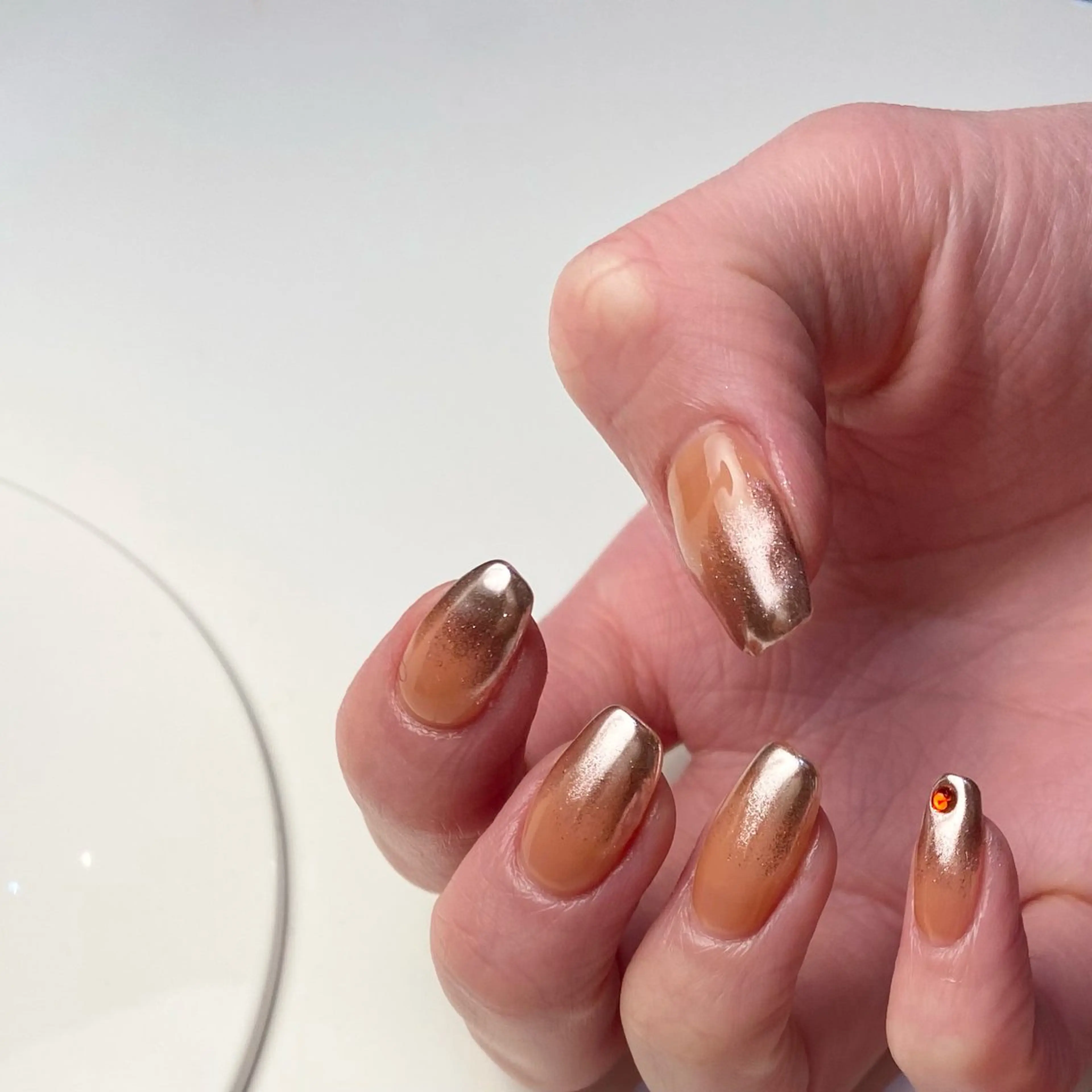 ネイル アートネイル ストーンネイル Yumi 広尾|恵比寿ネイルのネイルデザイン