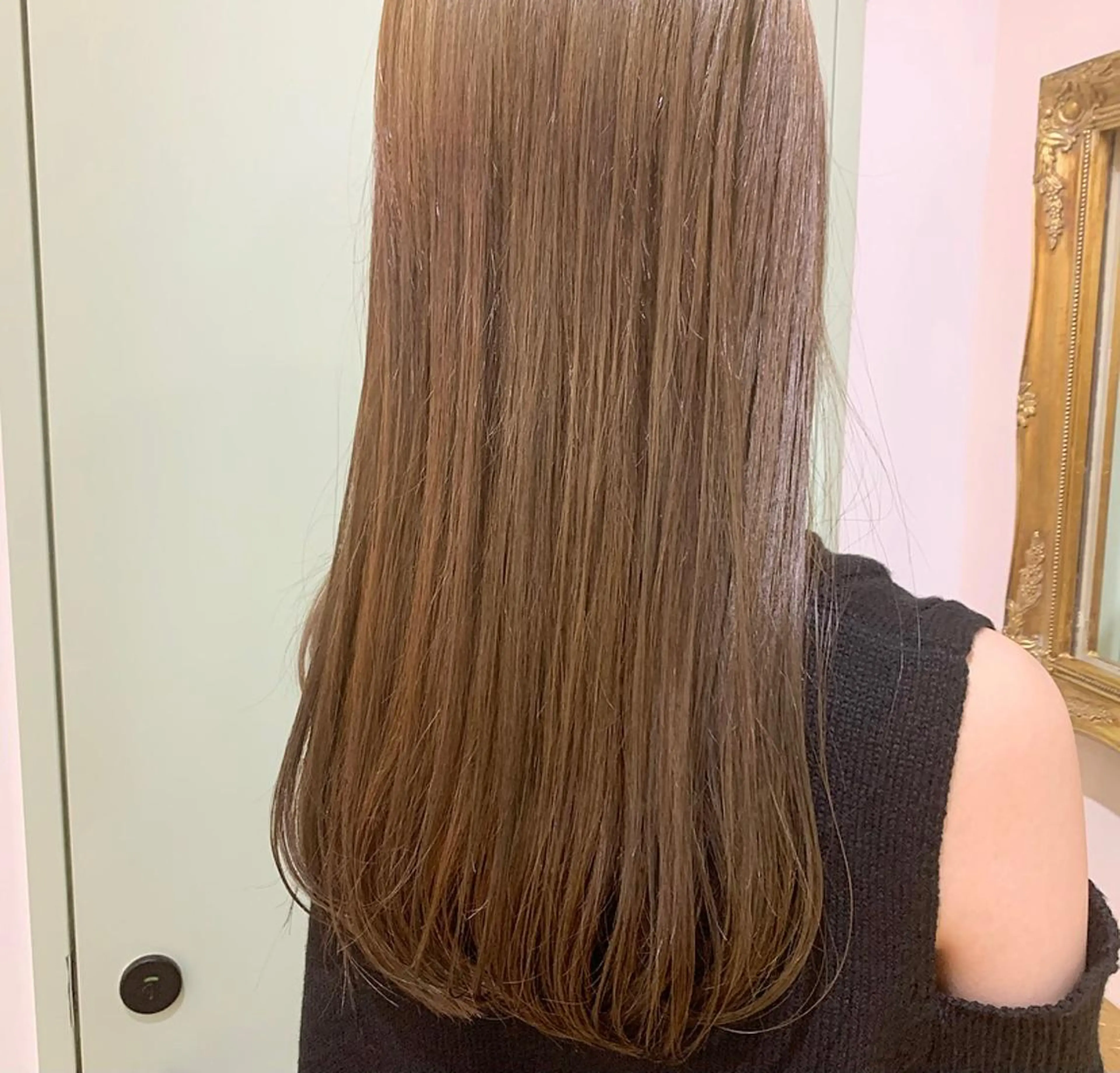 ロング カット ヘアカラー トリートメント 小顔カット/韓国 カラー🌙shikiのヘアスタイル