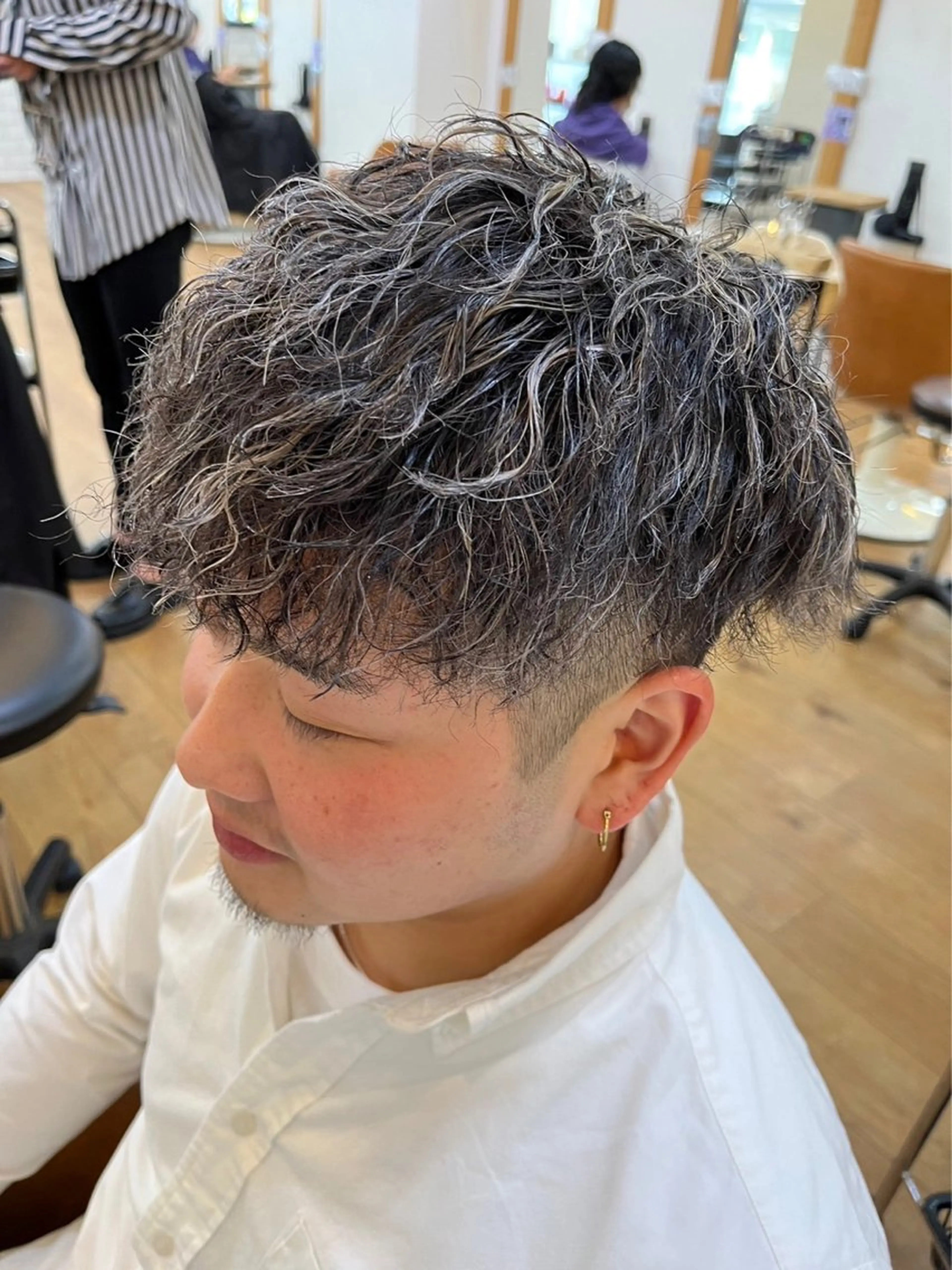カラー パーマ メンズ be’leef.ric 守口店所属・beleef守口店 reinaのヘアスタイル