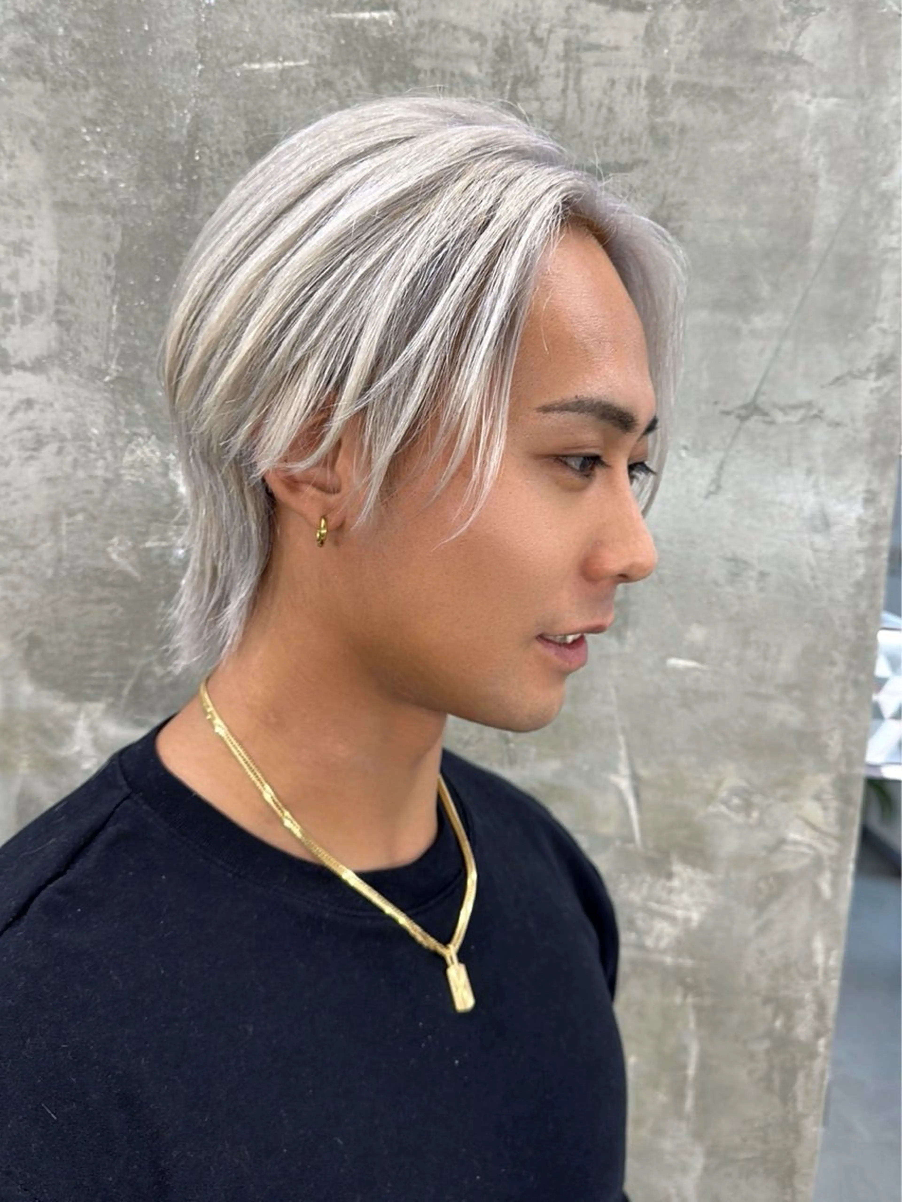 メンズ メンズブリーチ カット ヘアカラー 梅田美容師/カラー/ レイヤー/ハイライトのヘアスタイル