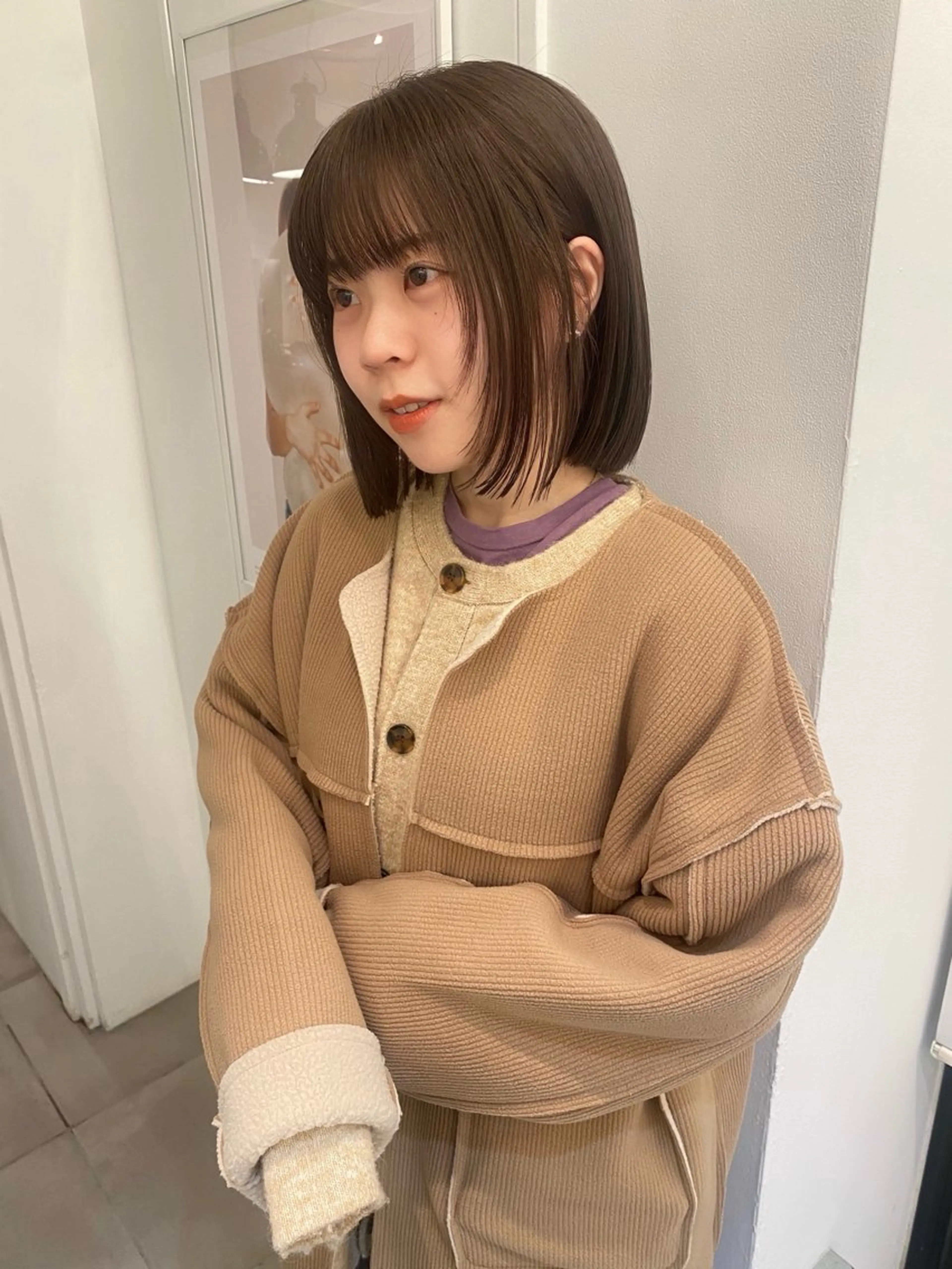 ショート カラー カット riria/ボブ /ブラウンカラー🎀のヘアスタイル