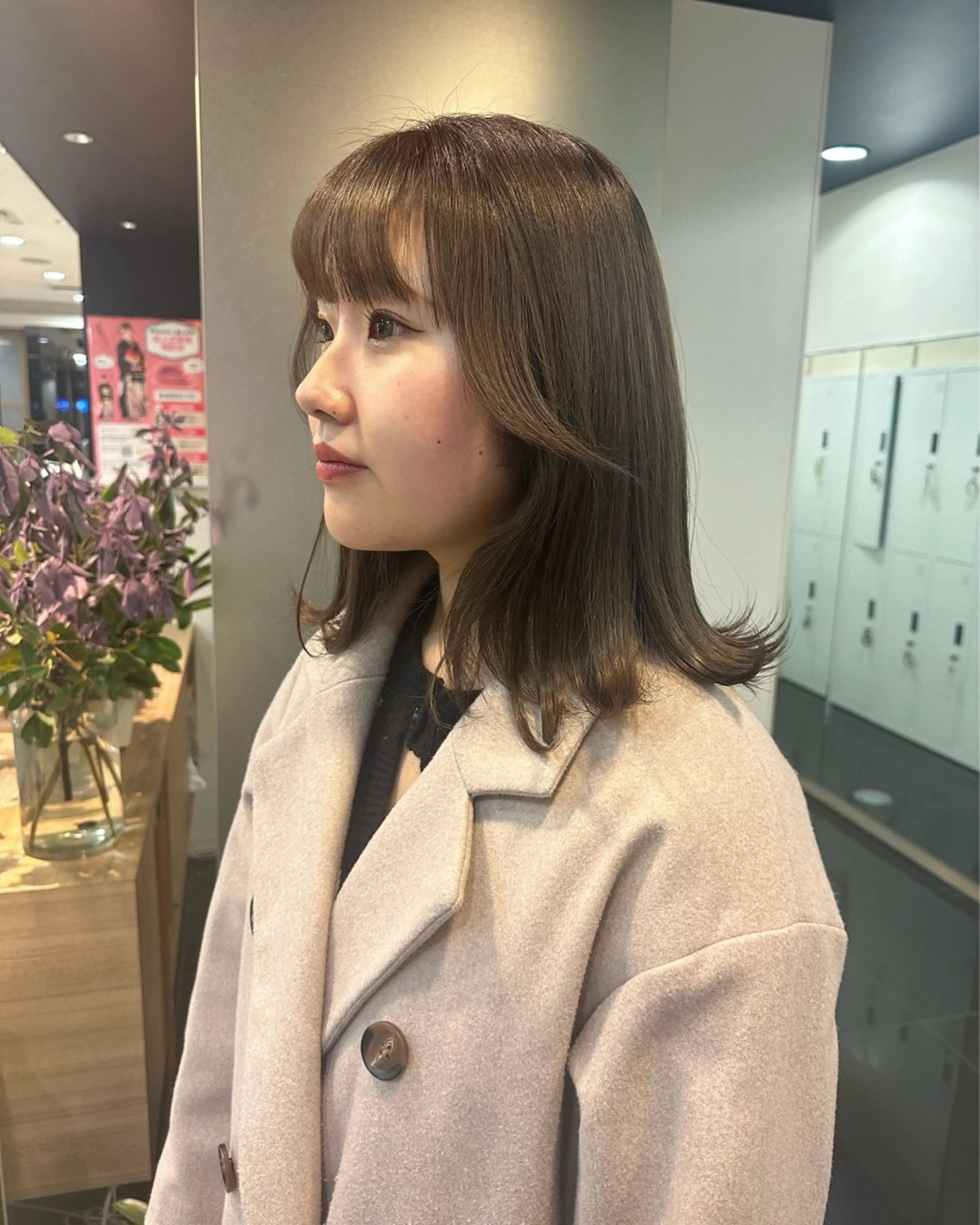 ミディアム ミディアム/レイヤー ハイライト/aikaのヘアスタイル