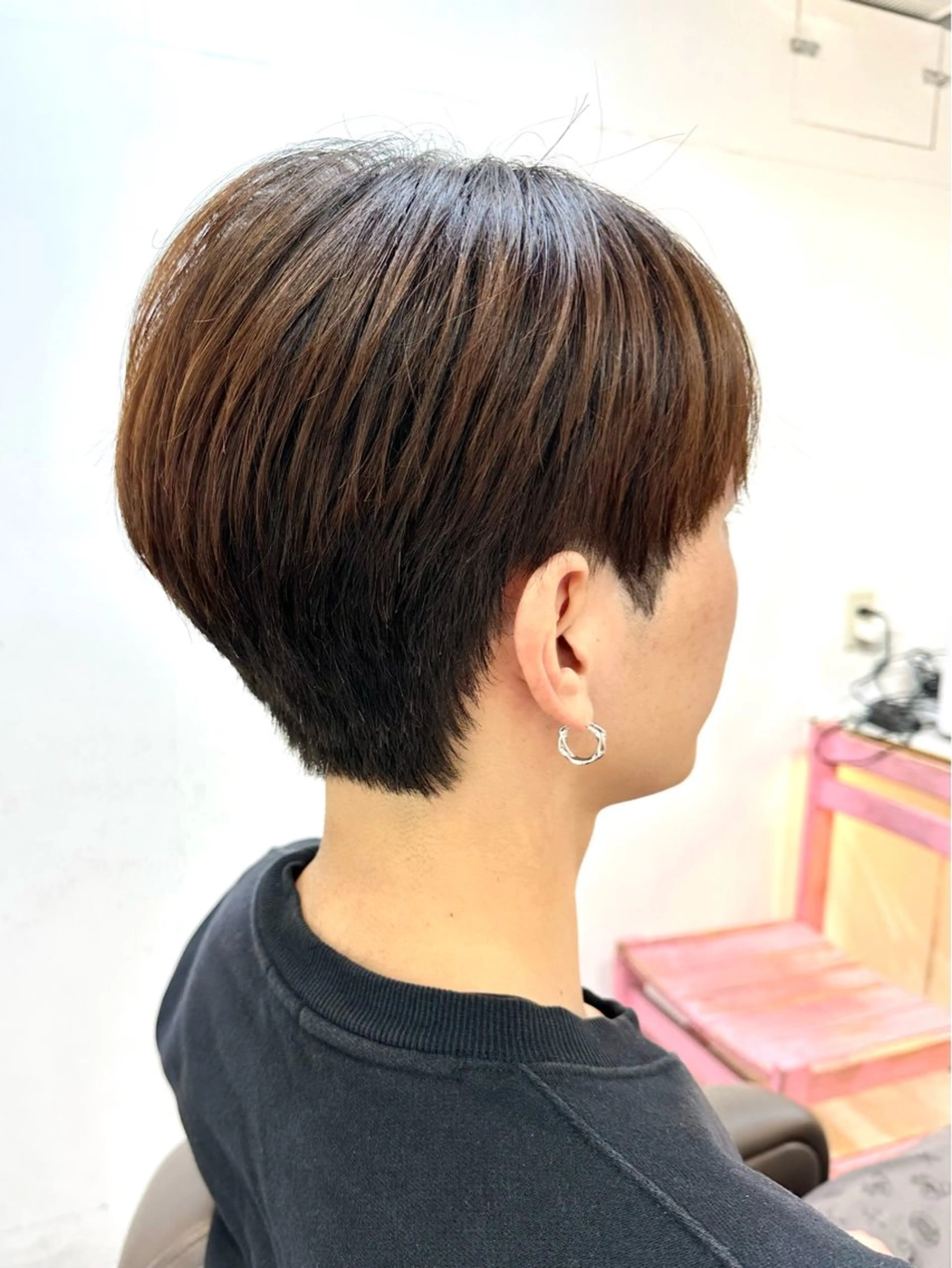 メンズカット＋ダウンパーマの写真