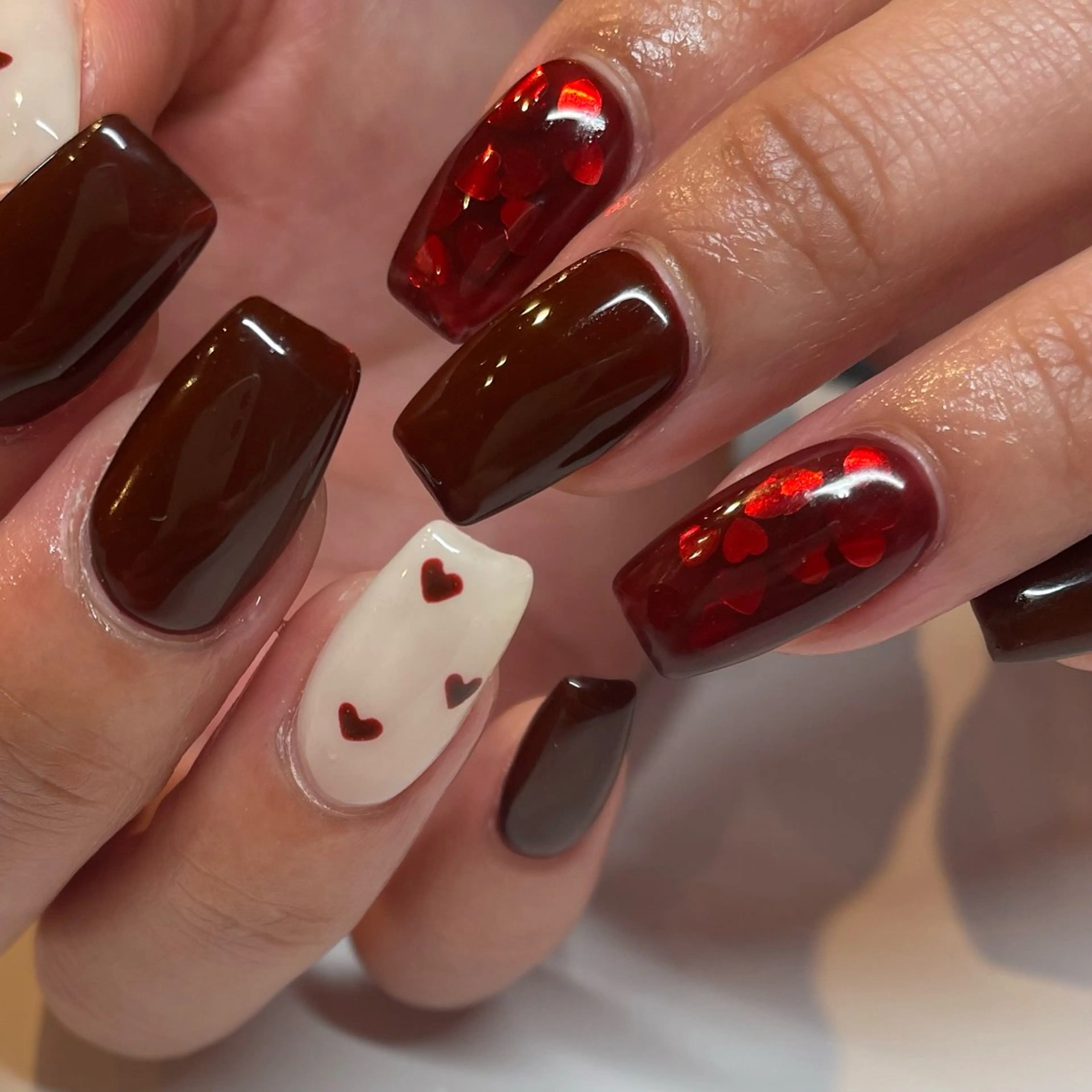 ネイル バレンタイン Manon Yuiのネイルデザイン