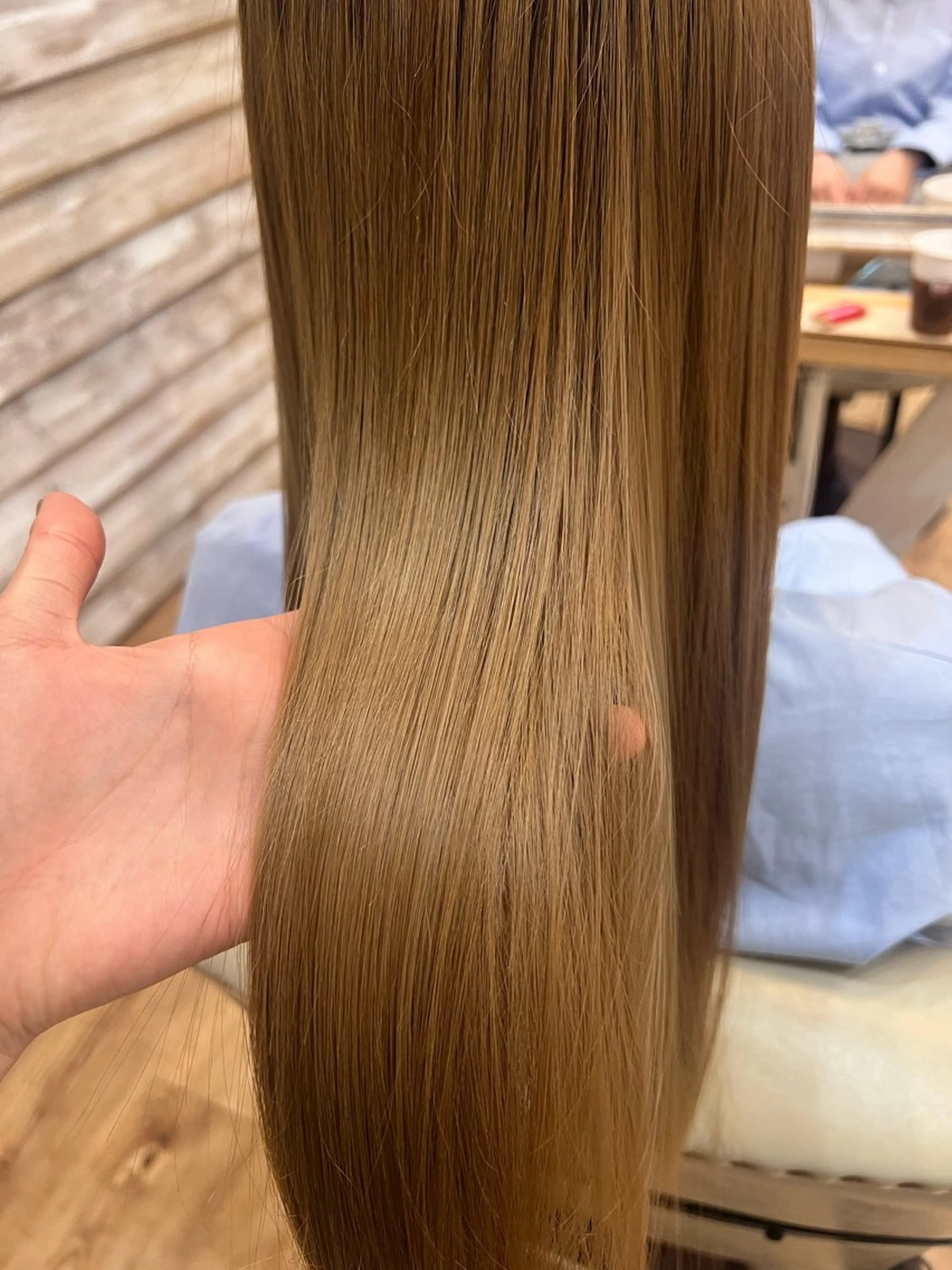 ロング カラー パーマ 髪質改善 トリートメント 酸性ストレート ストレートパーマ plaatje 橋本店所属・🌿‬カット無料🌿 モエ🌿‬のヘアスタイル