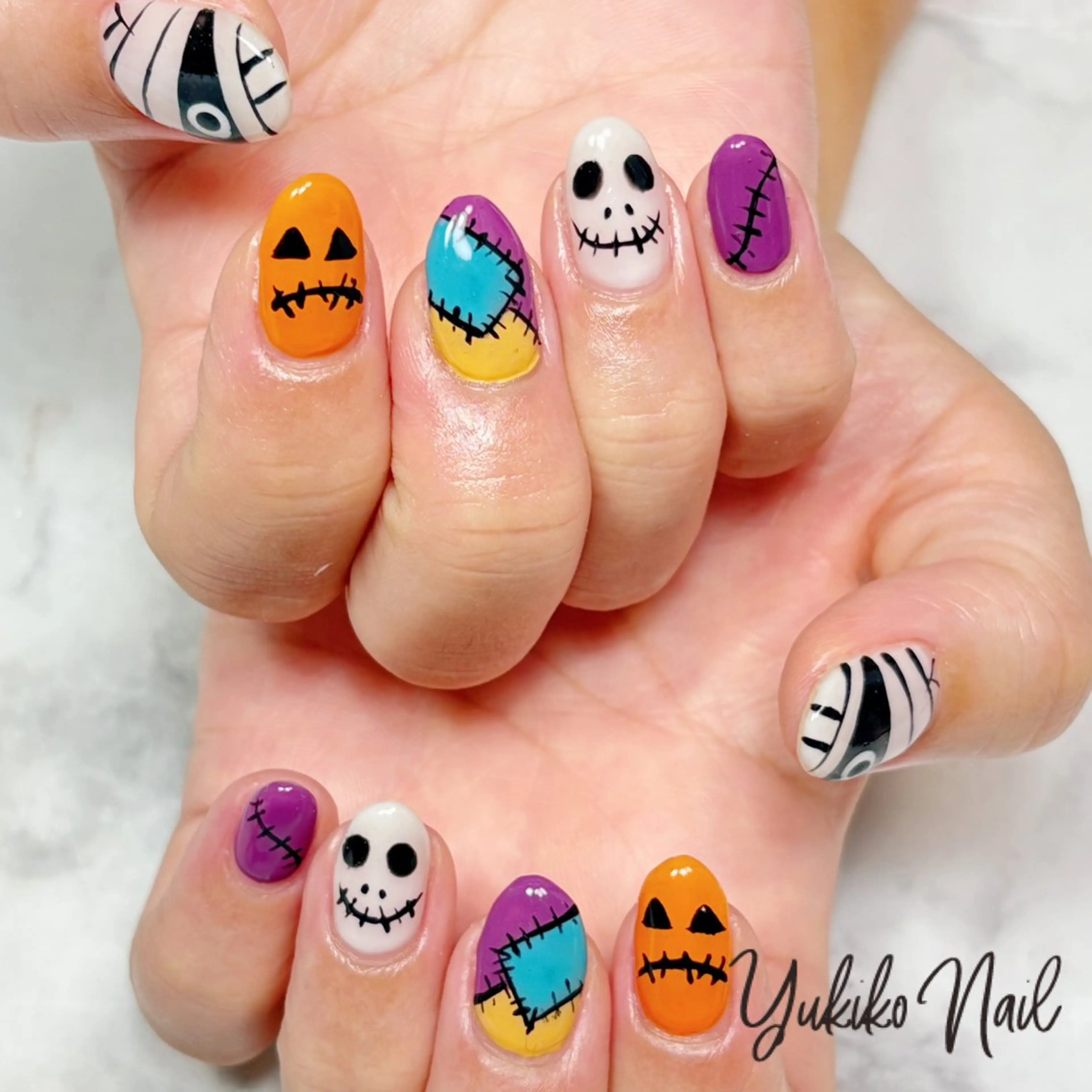 ネイル アートネイル ハロウィン ユキコ ネイルのネイルデザイン