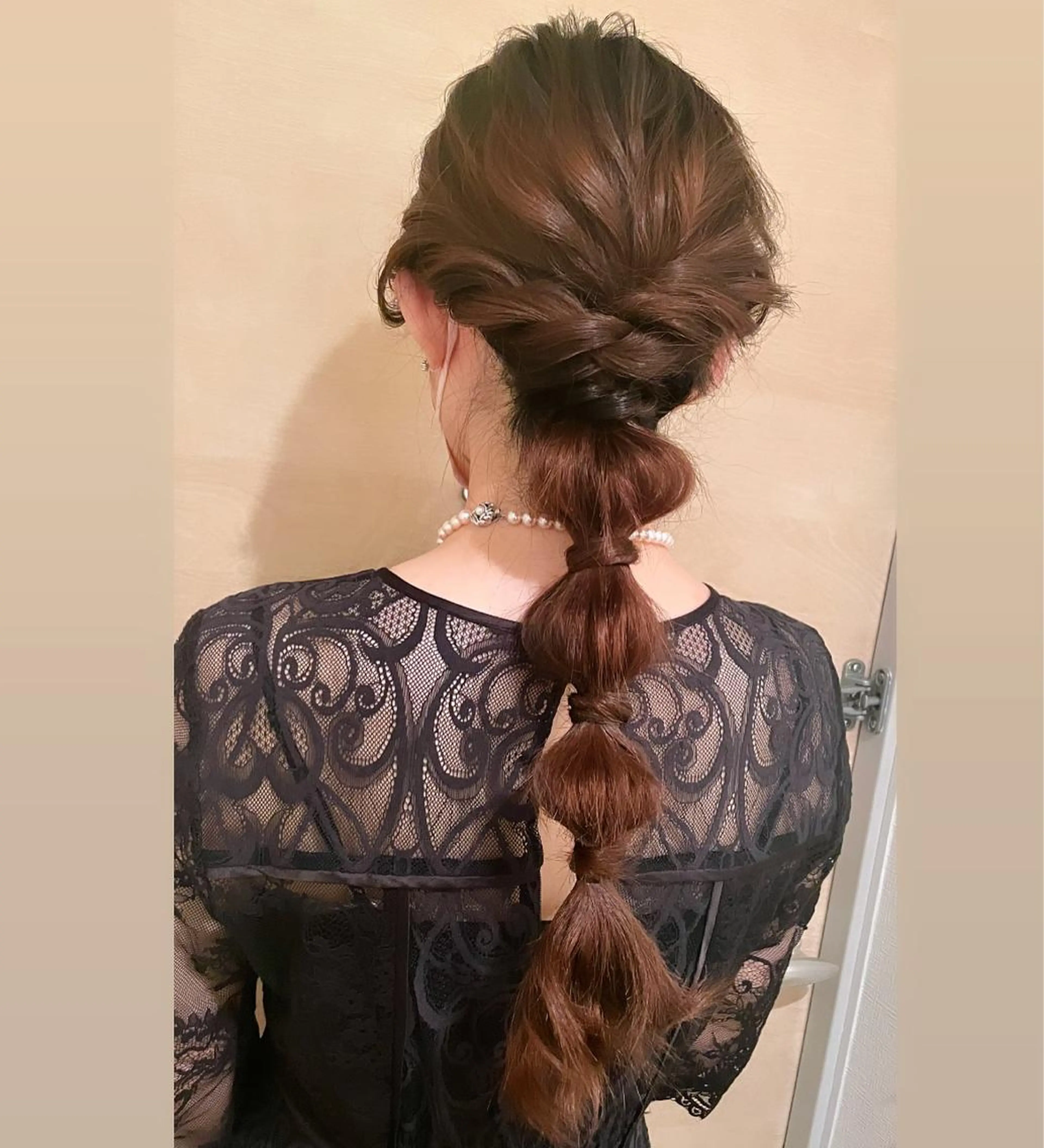 ロング ヘアアレンジ 結婚式・ブライダル 玉ねぎヘアー ヘアセット T Ayaのヘアスタイル