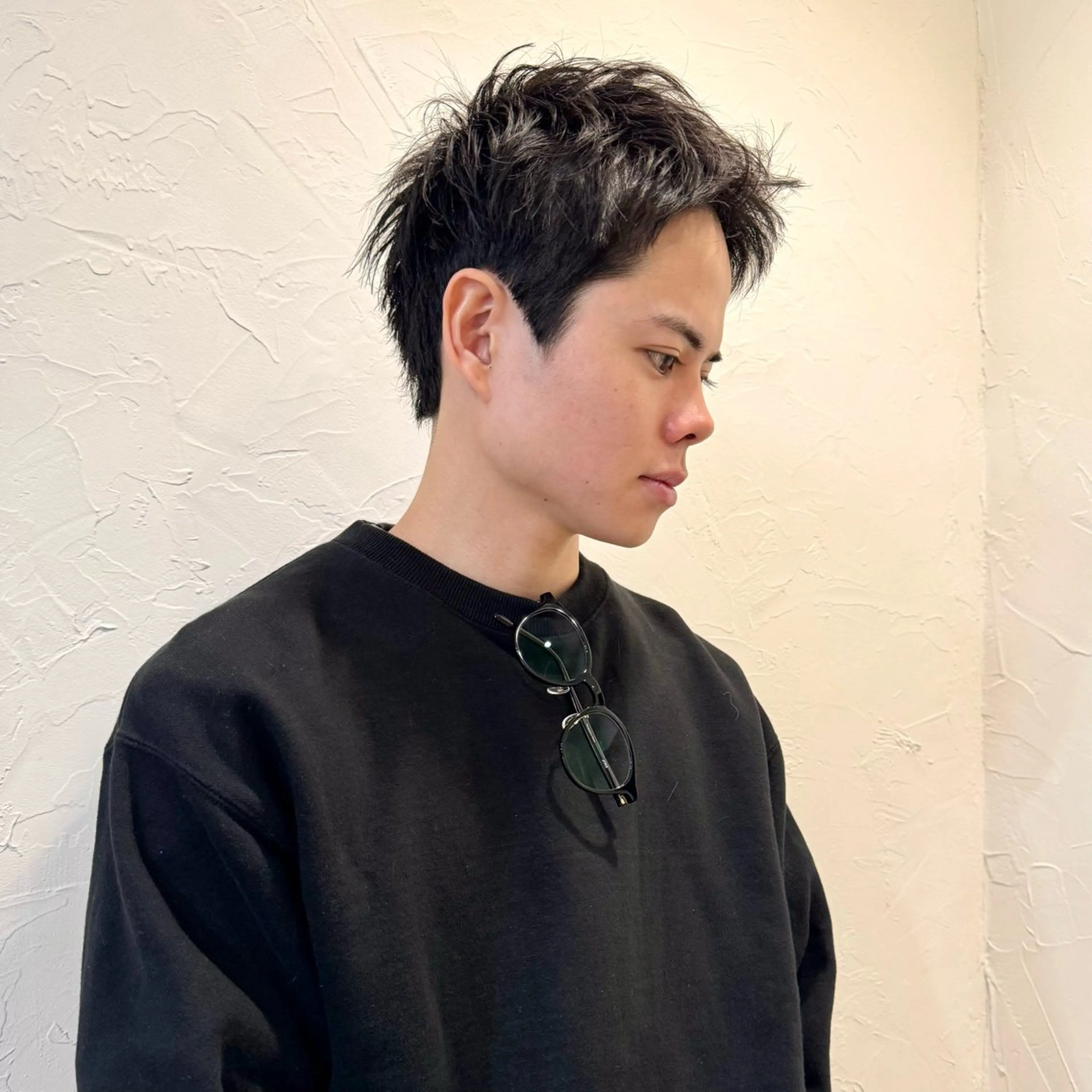 ショート メンズ アップバング メンズパーマ メンズショート スパイキーショート ショートヘア カット ヘアセット 【池袋/スパイキー ショート】ⓝⓘⓜⓤのヘアスタイル