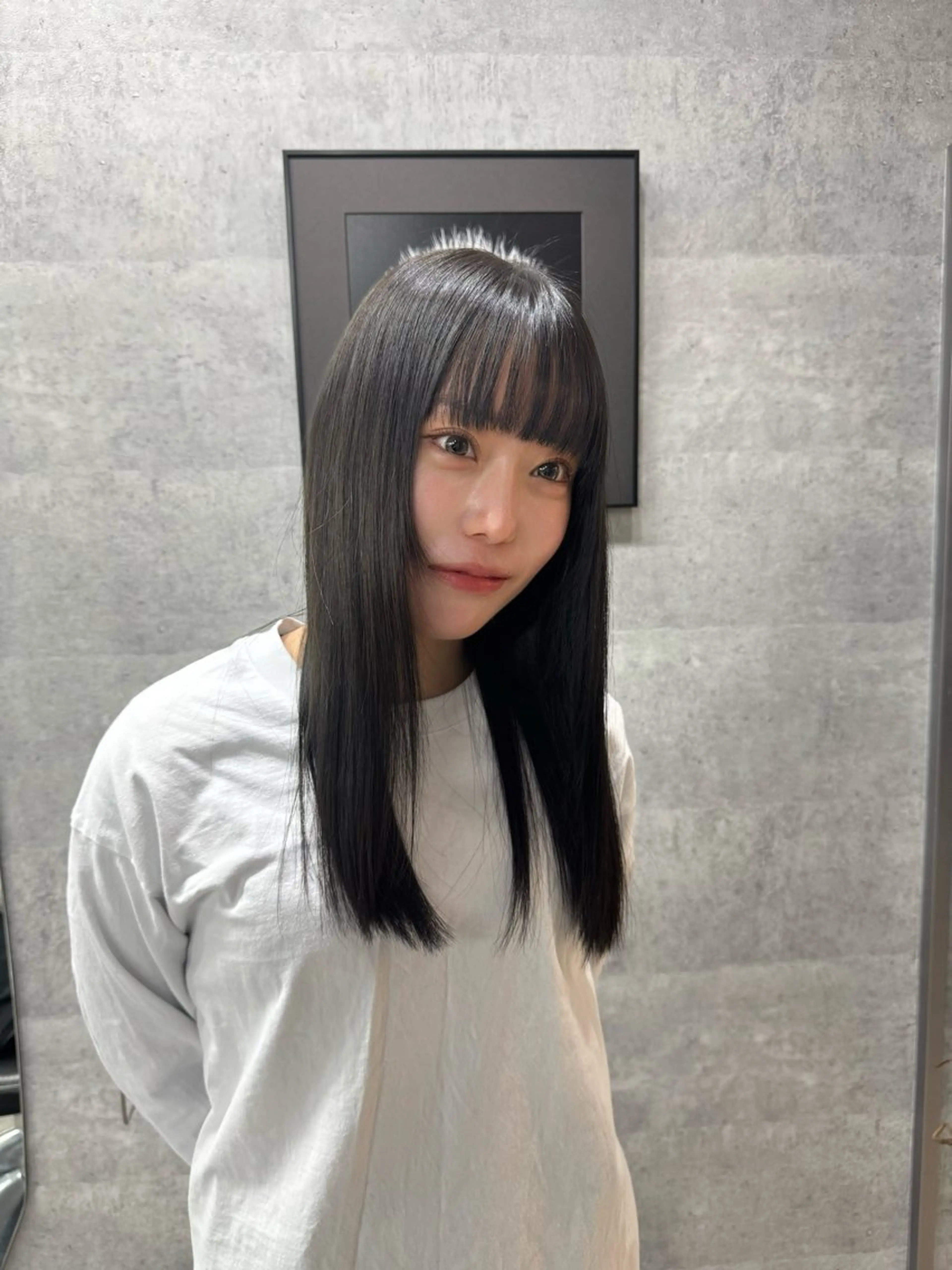 セミロング カット ヘアカラー あなたのお悩み改善" You"💚❤️💛のヘアスタイル