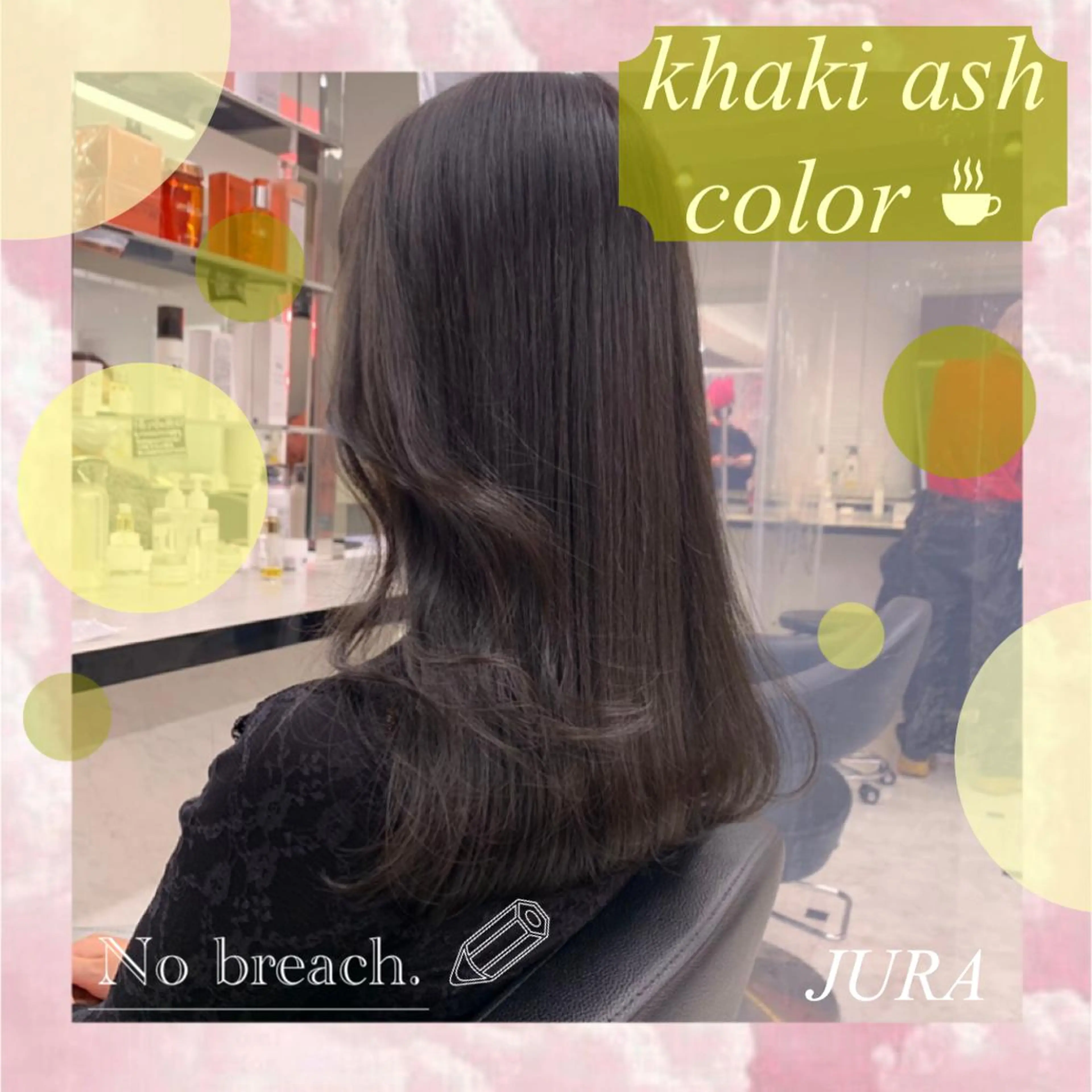 ミディアム カラー ヘアアレンジ ネイル マツエク・マツパ 透明感カラー/推しカ ラー☁️JURAのヘアスタイル