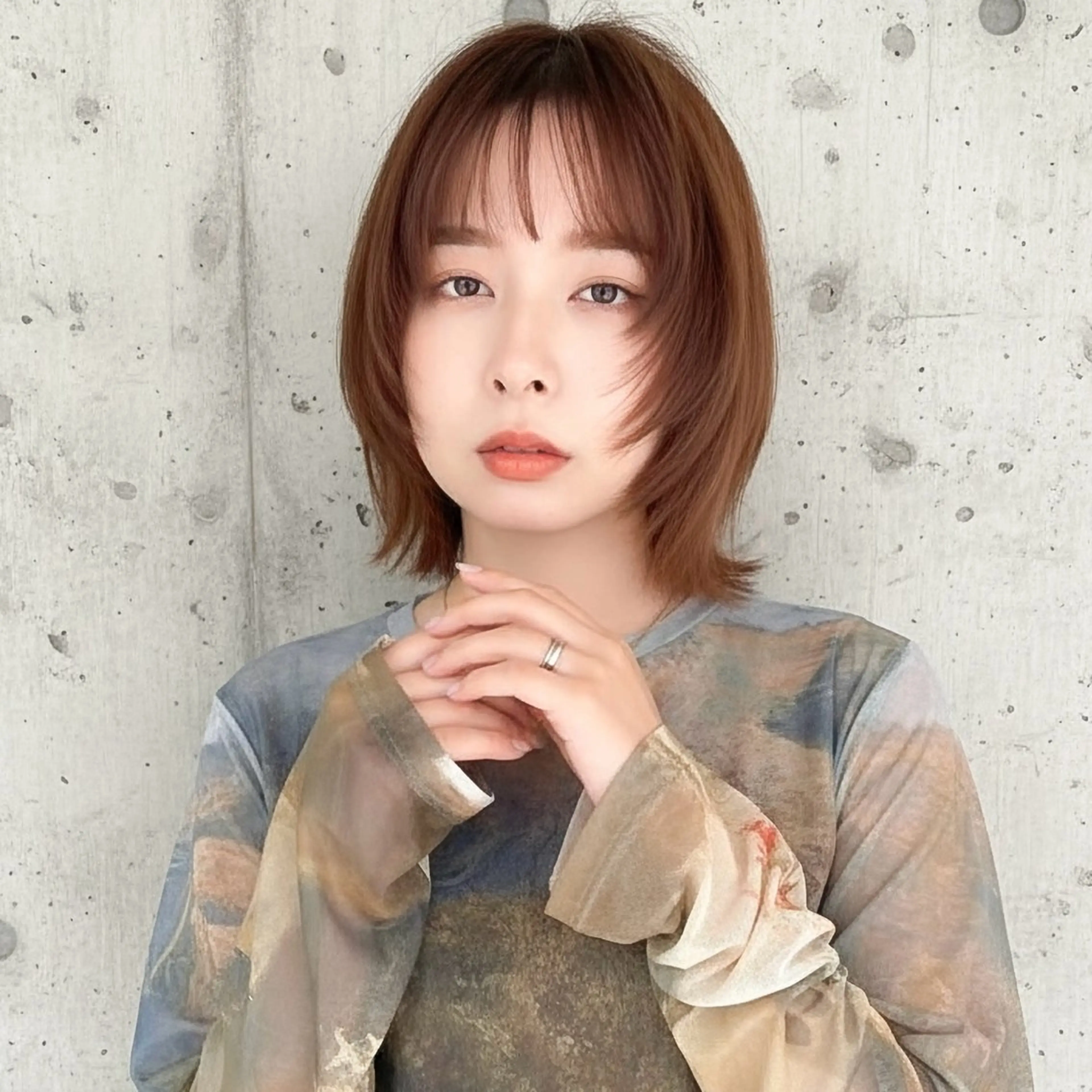 ショート カット ヘアカラー トリートメント ショート〜ミディアム 喜多司のヘアスタイル