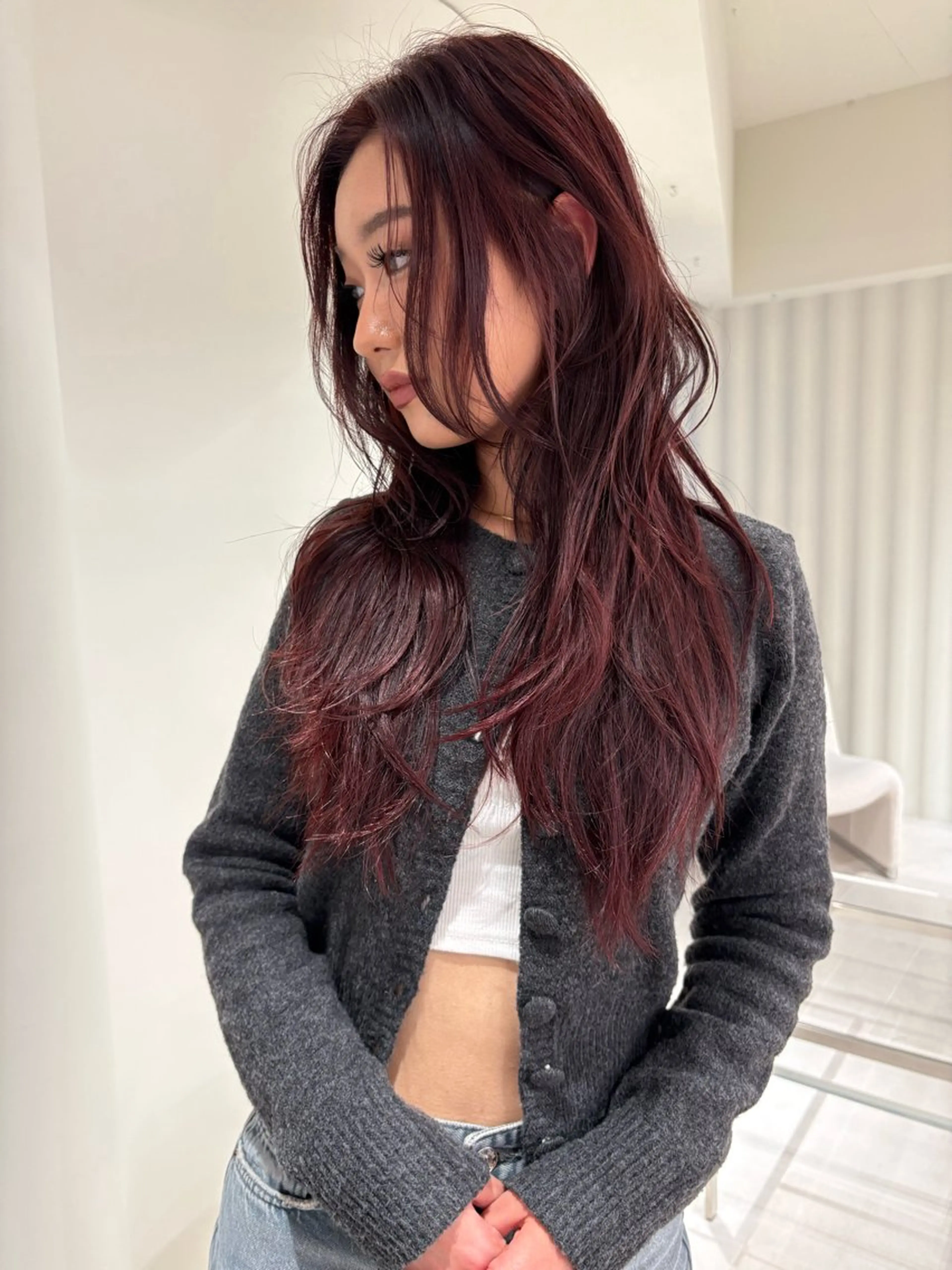 ロング カラー レイヤーカット カット ヘアカラー 海外レイヤー /NAGISAのヘアスタイル