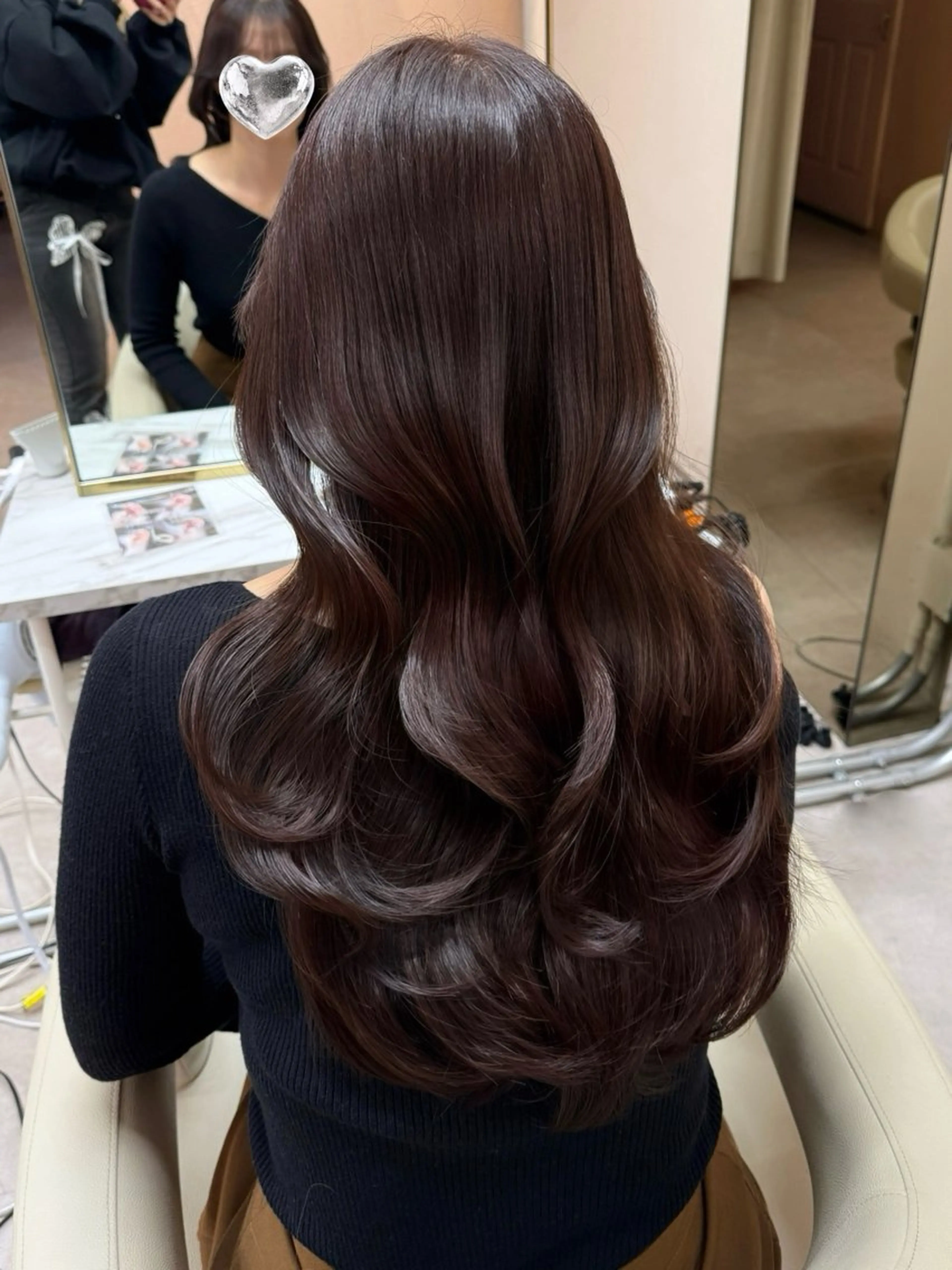 ロング カラー カット ヘアカラー トリートメント ♡韓国/レイヤー カット/Ayana♡のヘアスタイル