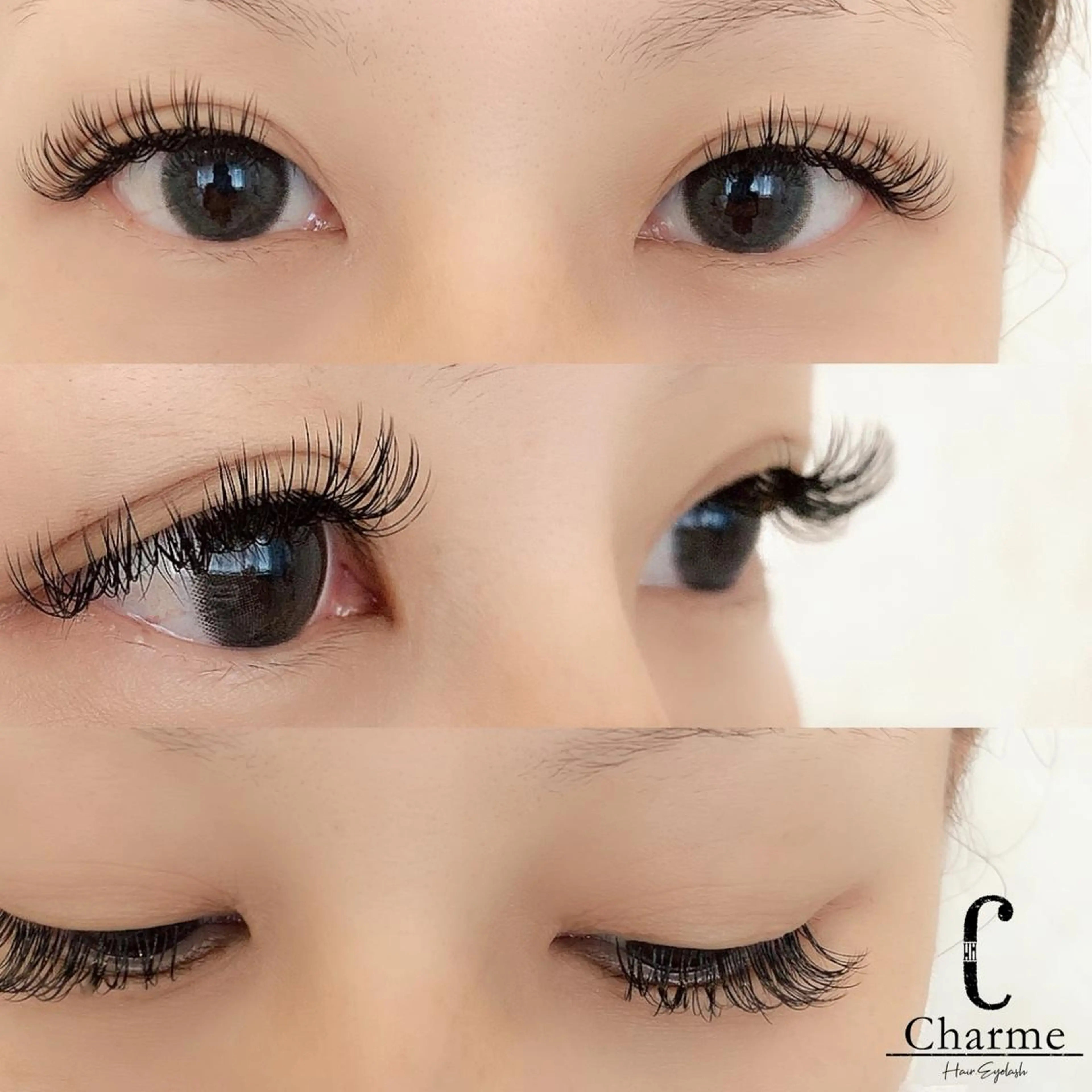 マツエク・マツパ バインドロック 完全個室‼︎Charme(シャルム)美容室併設eyelashサロン所属・【Charme 】 シャルムのマツエク・マツパデザイン