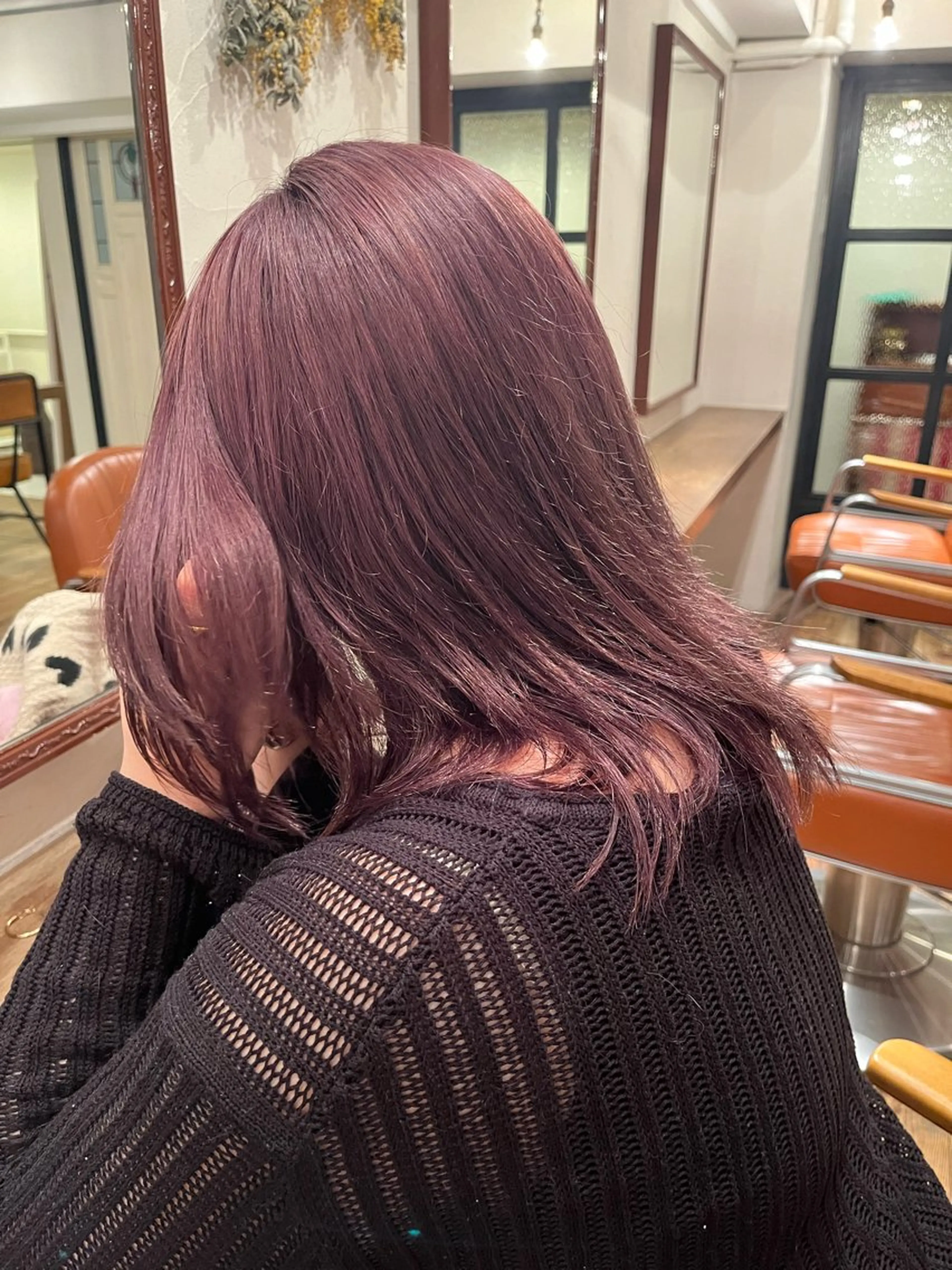 ミディアム カラー パープルカラー 🧸メンズカット 🧸conatsuのヘアスタイル