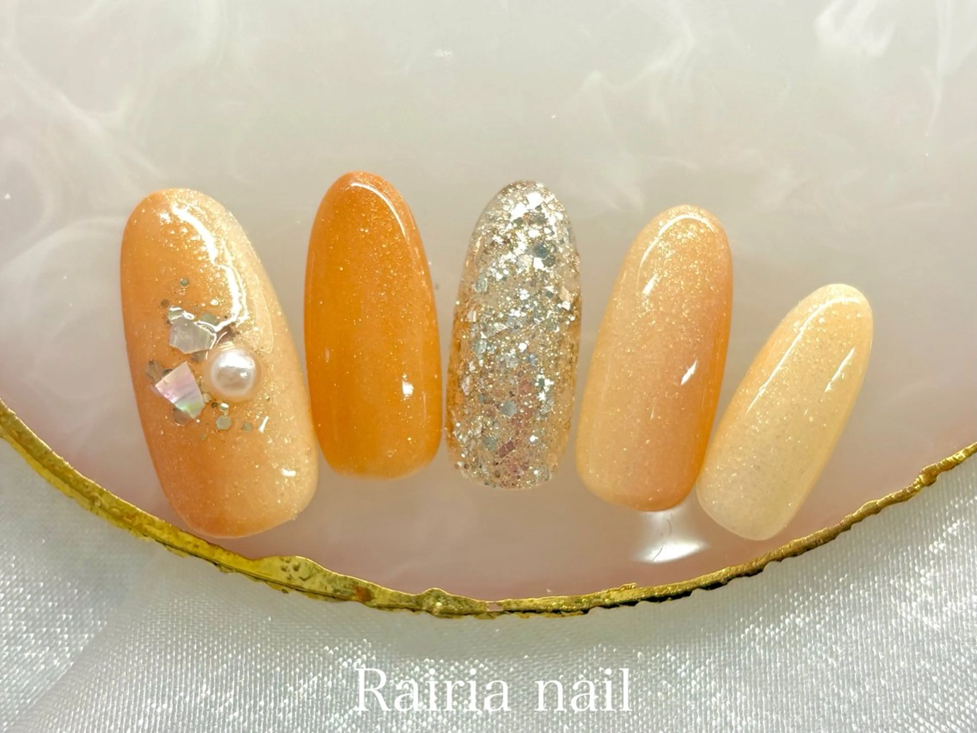 ネイル ハンドネイル rairiaharu パラジェルのネイルデザイン