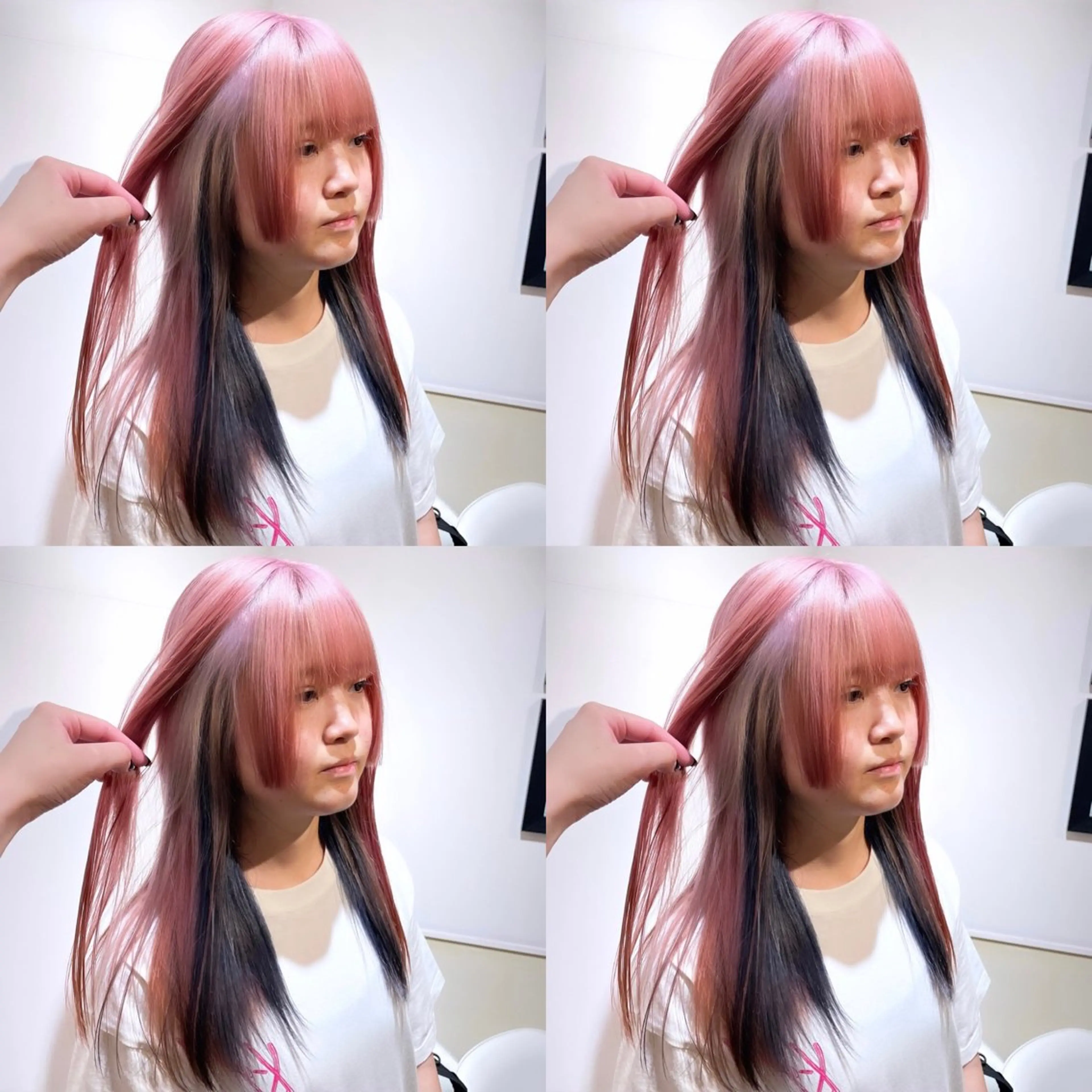 ロング カラー ベージュカラー ブルーカラー ピンクカラー ホワイトベージュ 🌟トップデザイナー 高橋🌟のヘアスタイル
