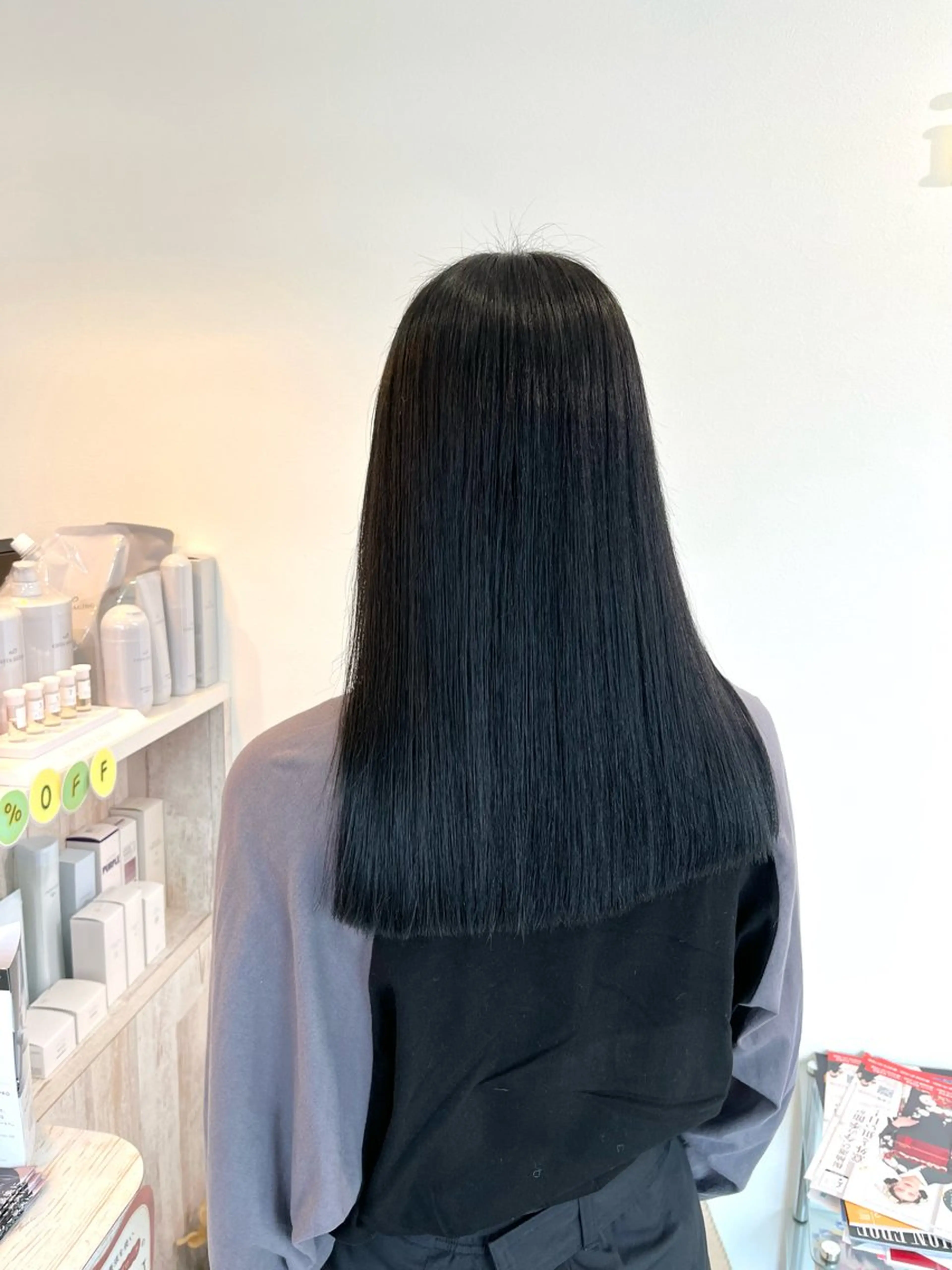 ✨ブリーチなしワンカラーのみ✨(トリートメント、ブロードライ込み)男女🙆‍♂️の写真