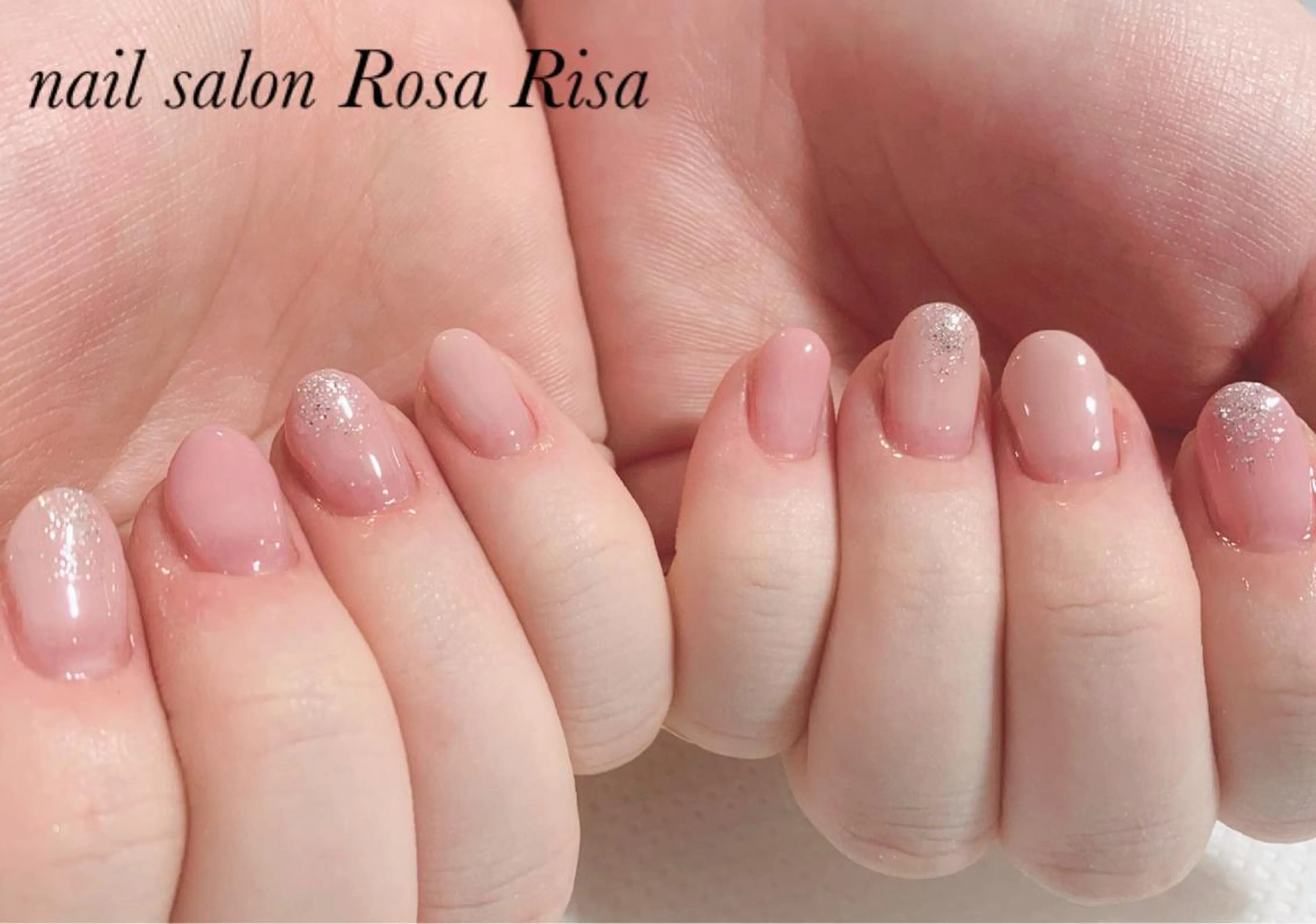 ショート ネイル グラデーション ピンク ネイルスタジオ シェイクユアハンズのネイルデザイン