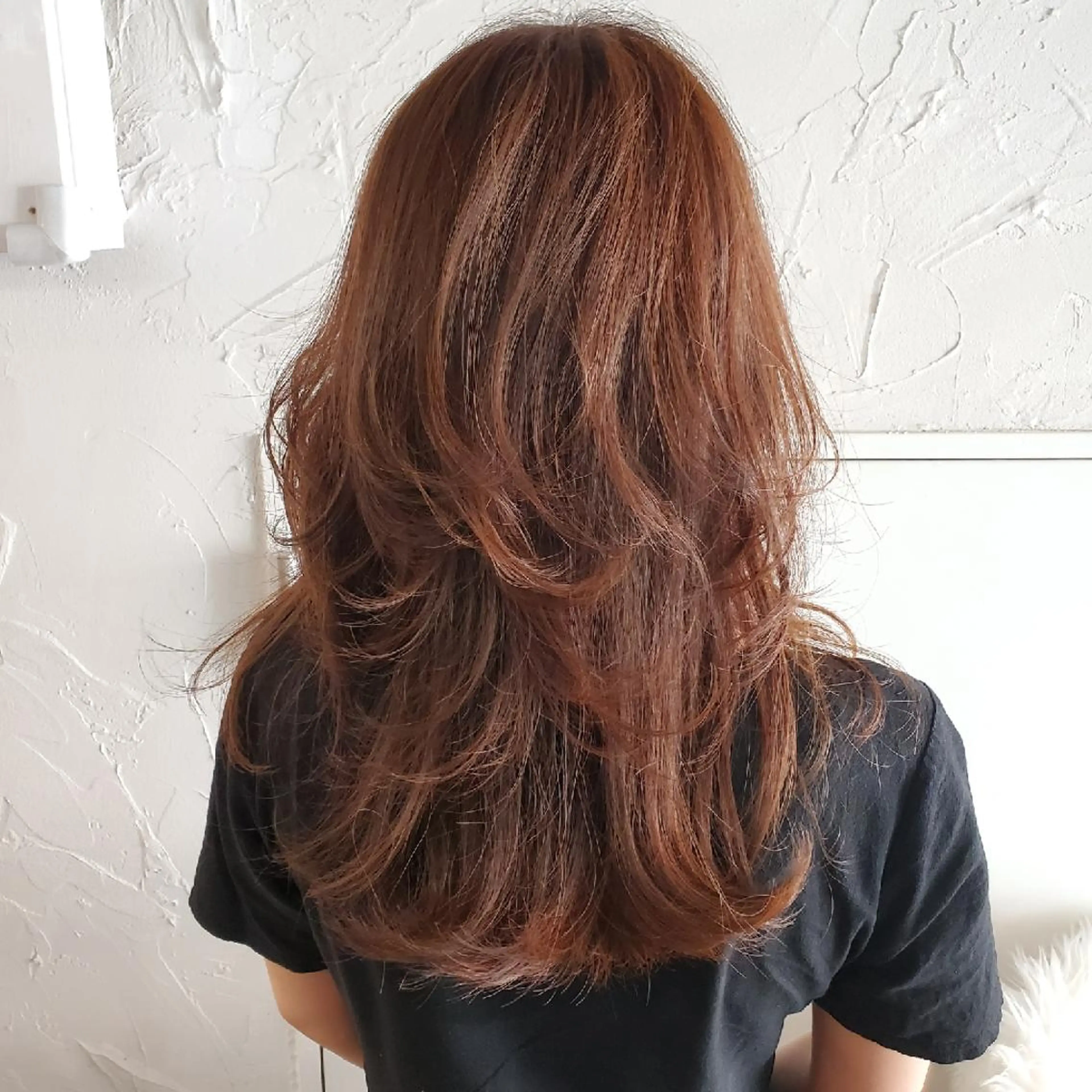 カラー ロング カット ヘアカラー トリートメント フリーランス所属・韓国ヘア レイヤー くびれヘアMATSUのヘアスタイル