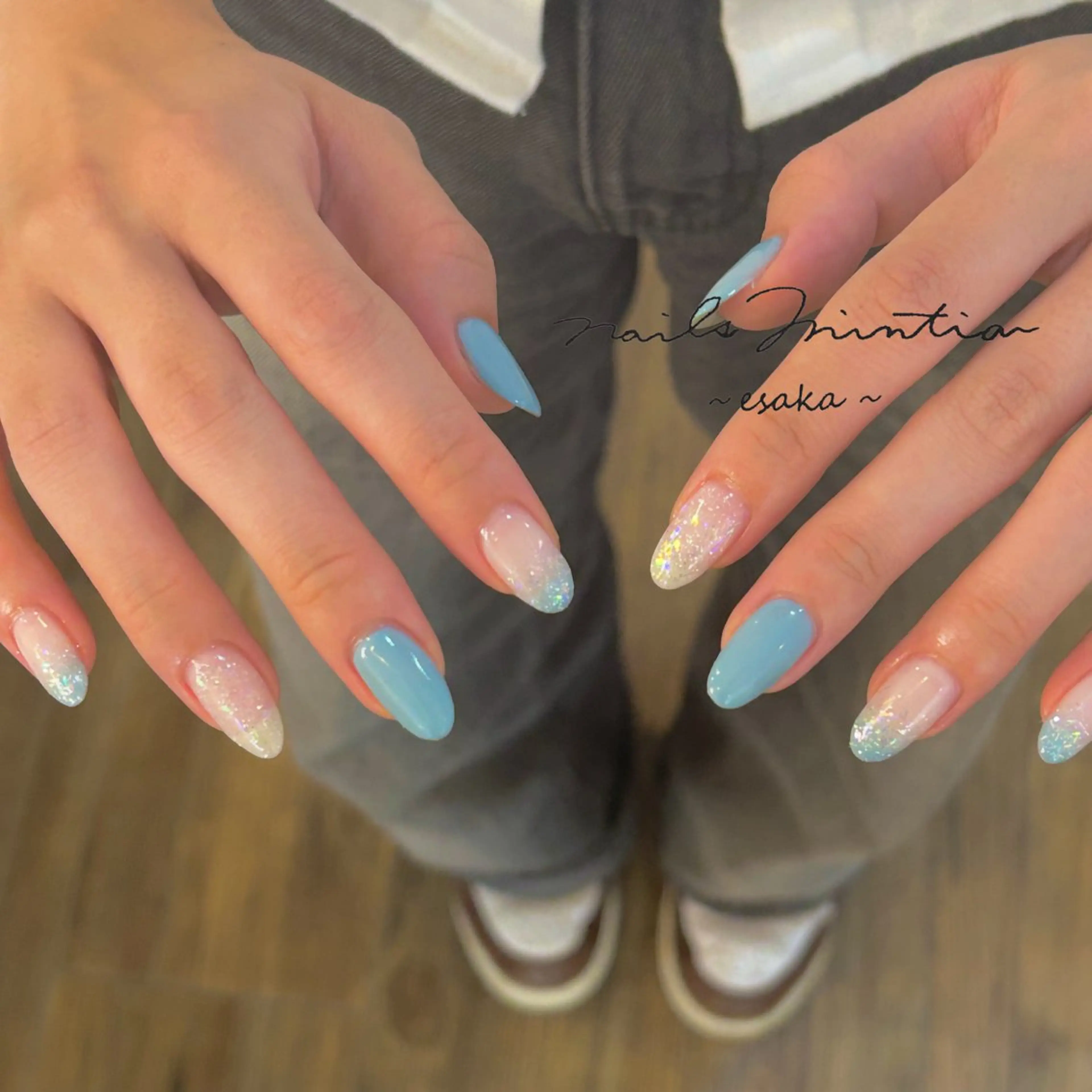 ネイル 持ち込み ハンドネイル nails Mintia ～esaka～所属・松本 麻子のネイルデザイン