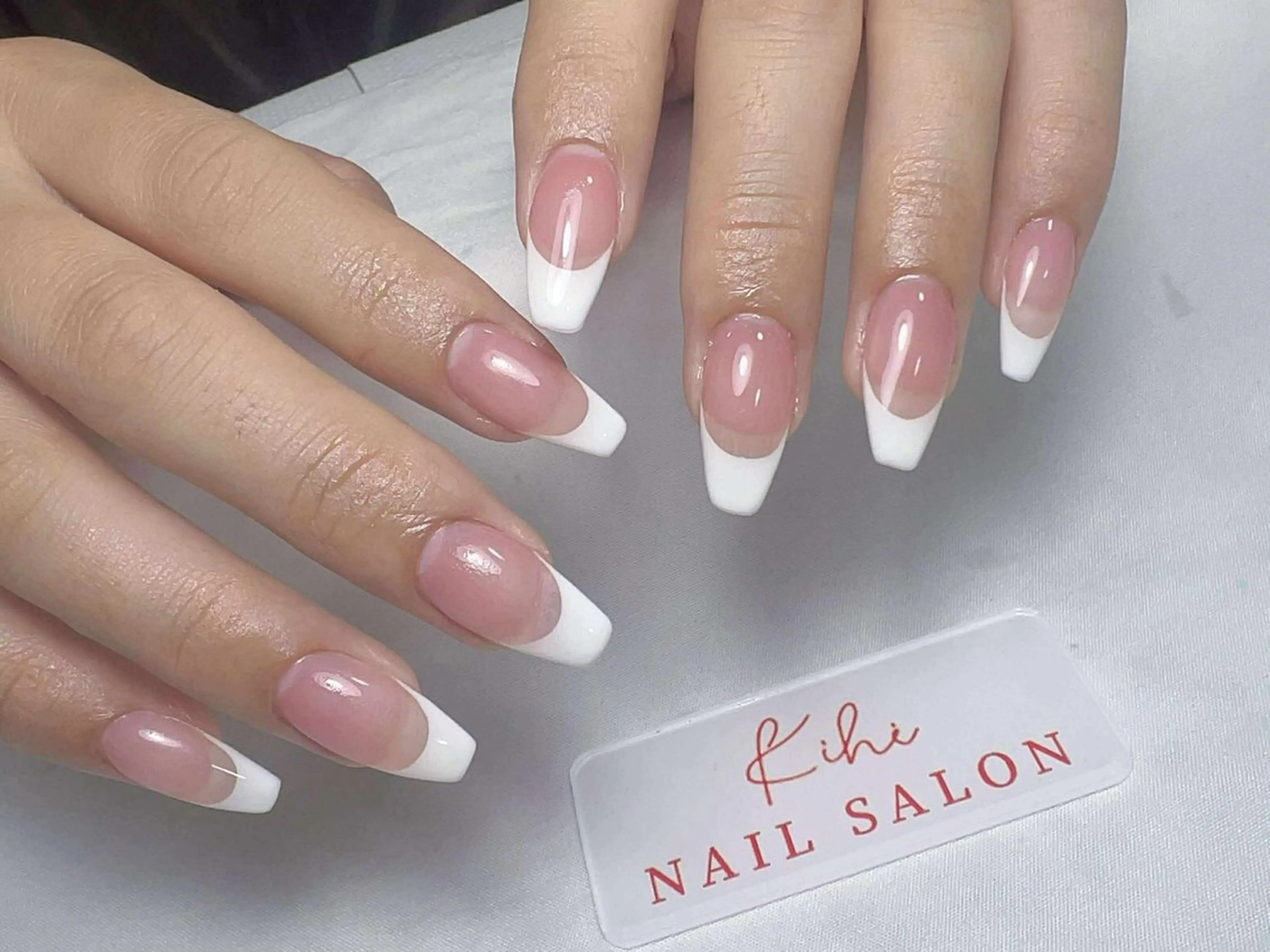 ネイル ハンドネイル ユリ🎀長さだし/ パラジェル/持ち込みのネイルデザイン