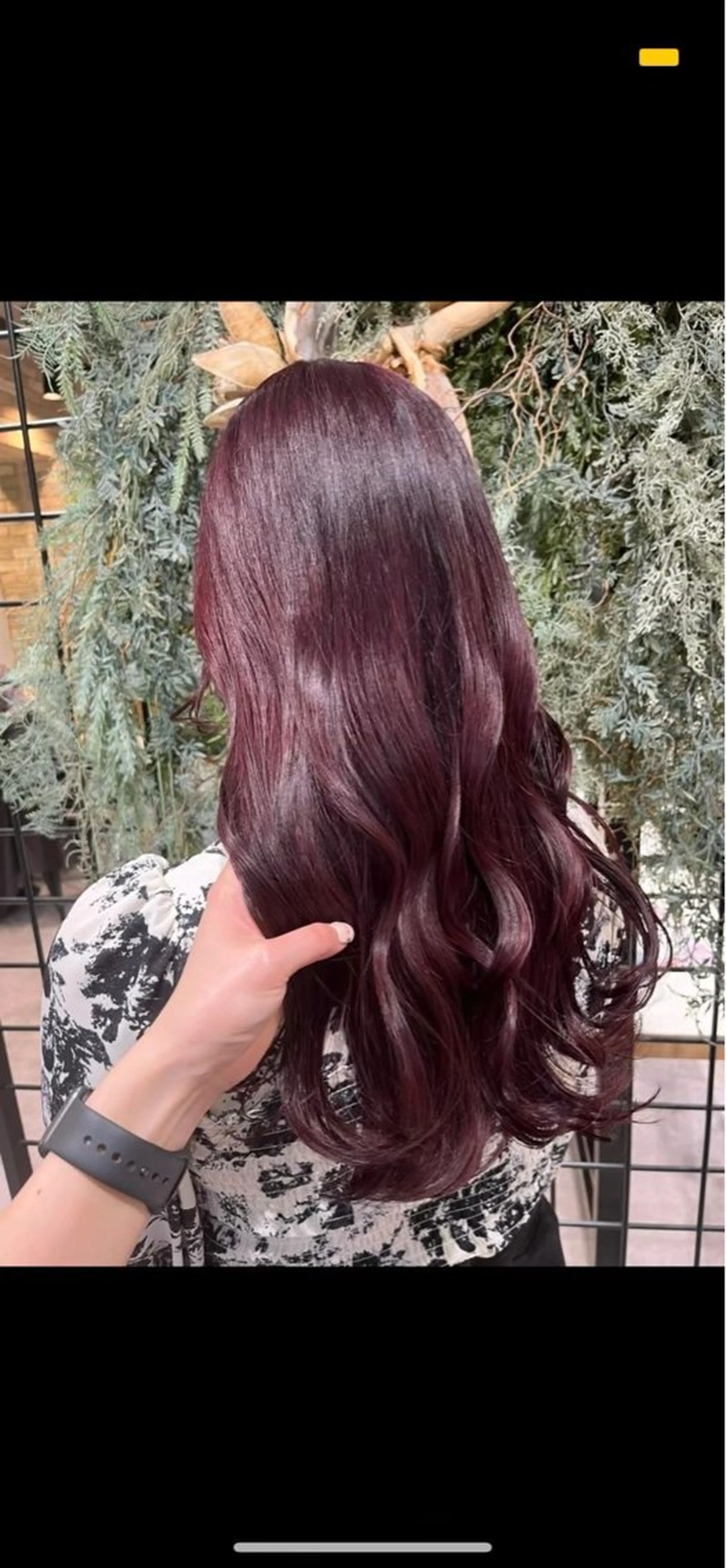 ロング カラー ヘアカラー レイヤー/手書きネイ ルCOCORO 🎀のネイルデザイン