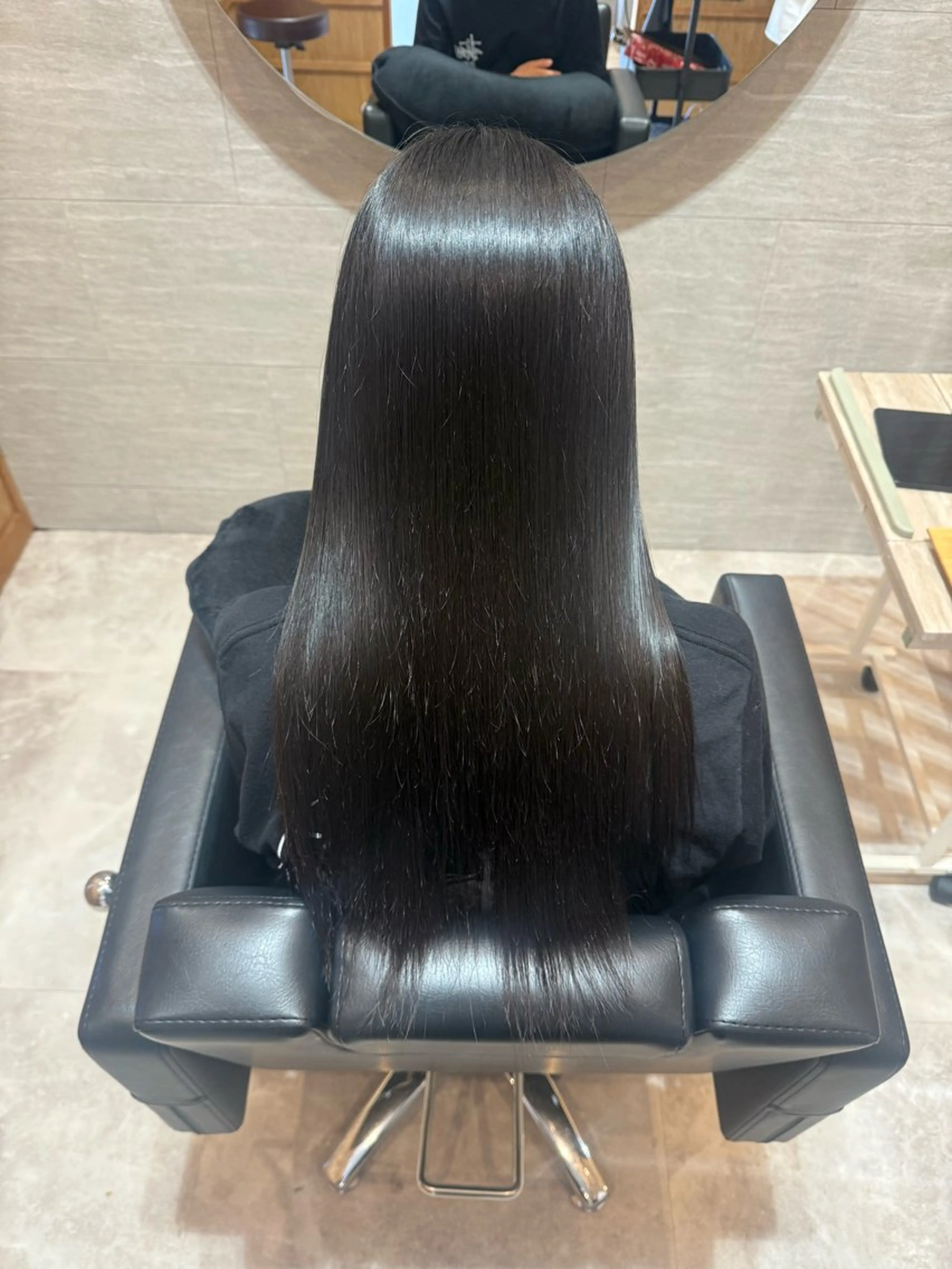 ロング 伸ばしかけ 髪質改善 縮毛矯正 tuuli甘木 Misakiのヘアスタイル