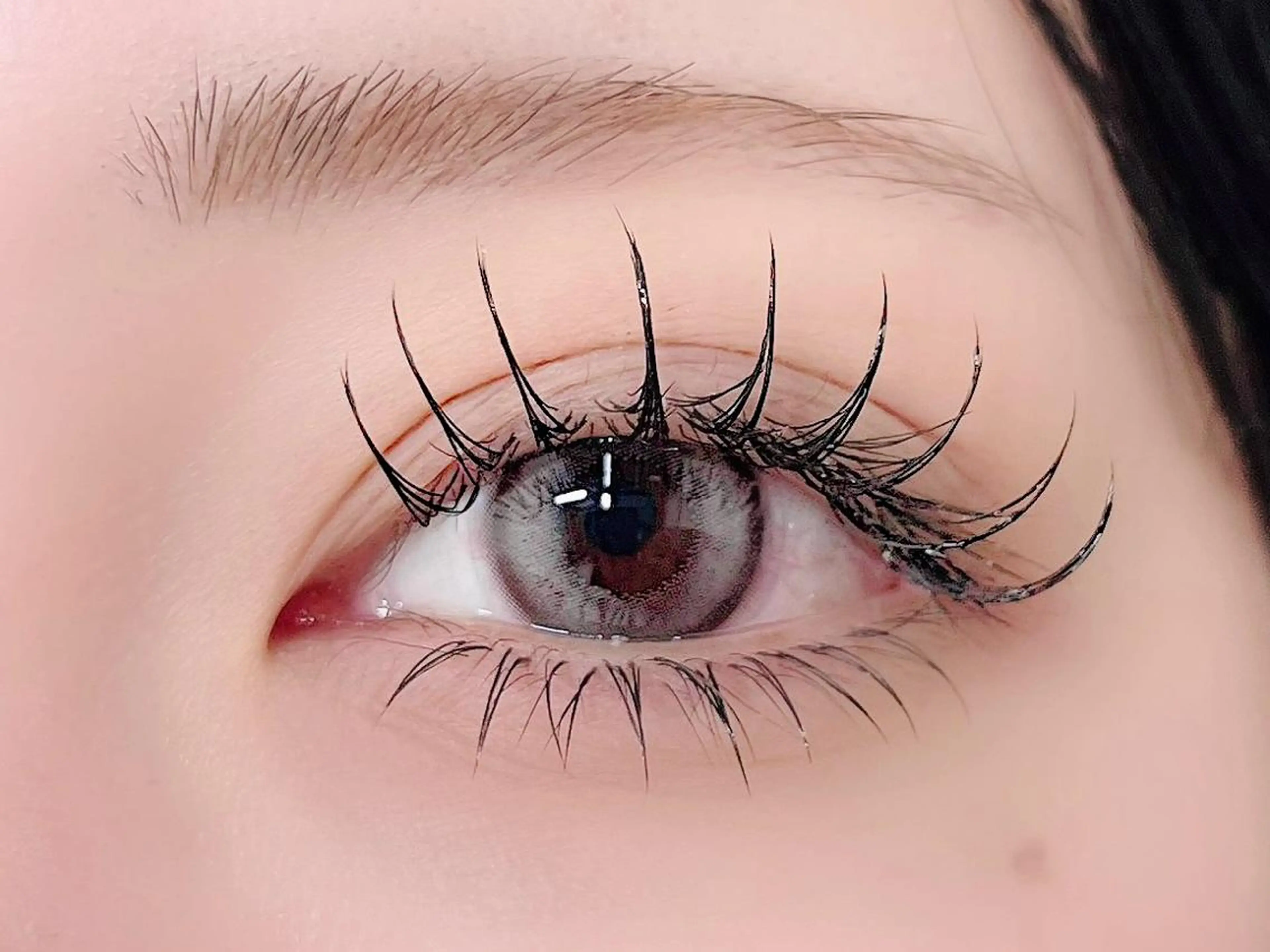 マツエク上下💖セーブル／フラットラッシュ✨上100本✨下40本の写真