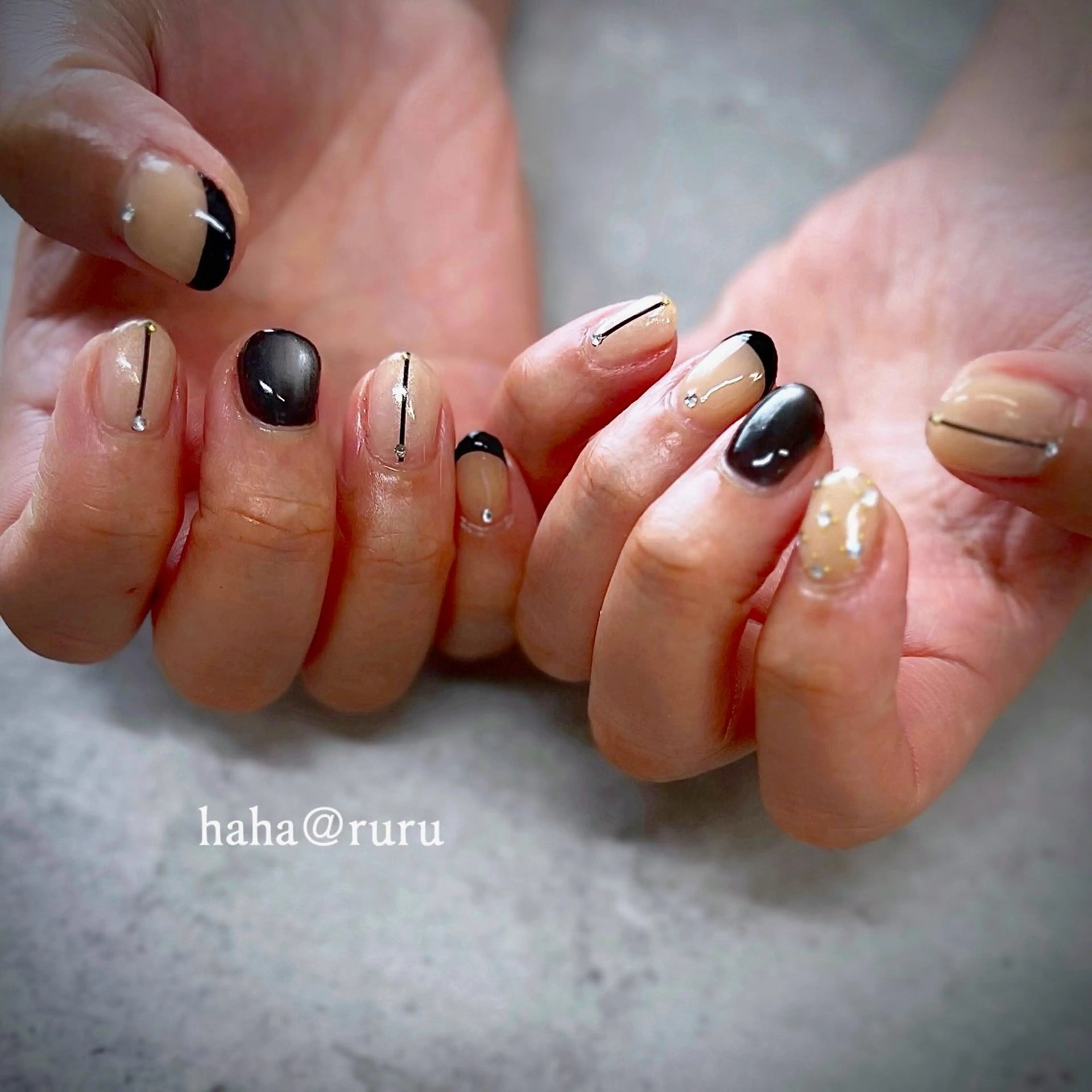 ネイル ハンドネイル haha@ ruruのネイルデザイン