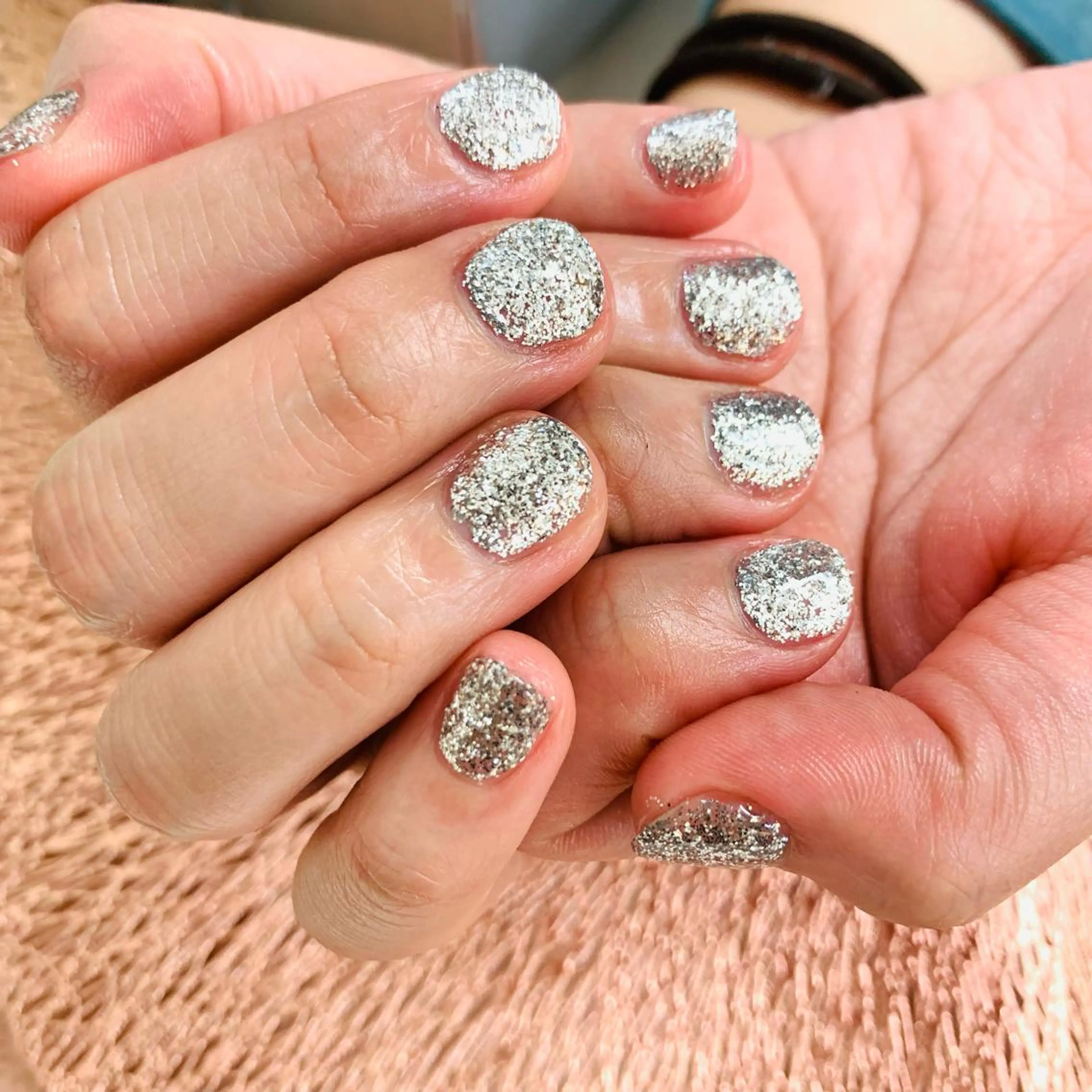 ネイル ラメ(グリッター) ワンカラーネイル Briwa✨nail 💅enoi ❤︎のネイルデザイン