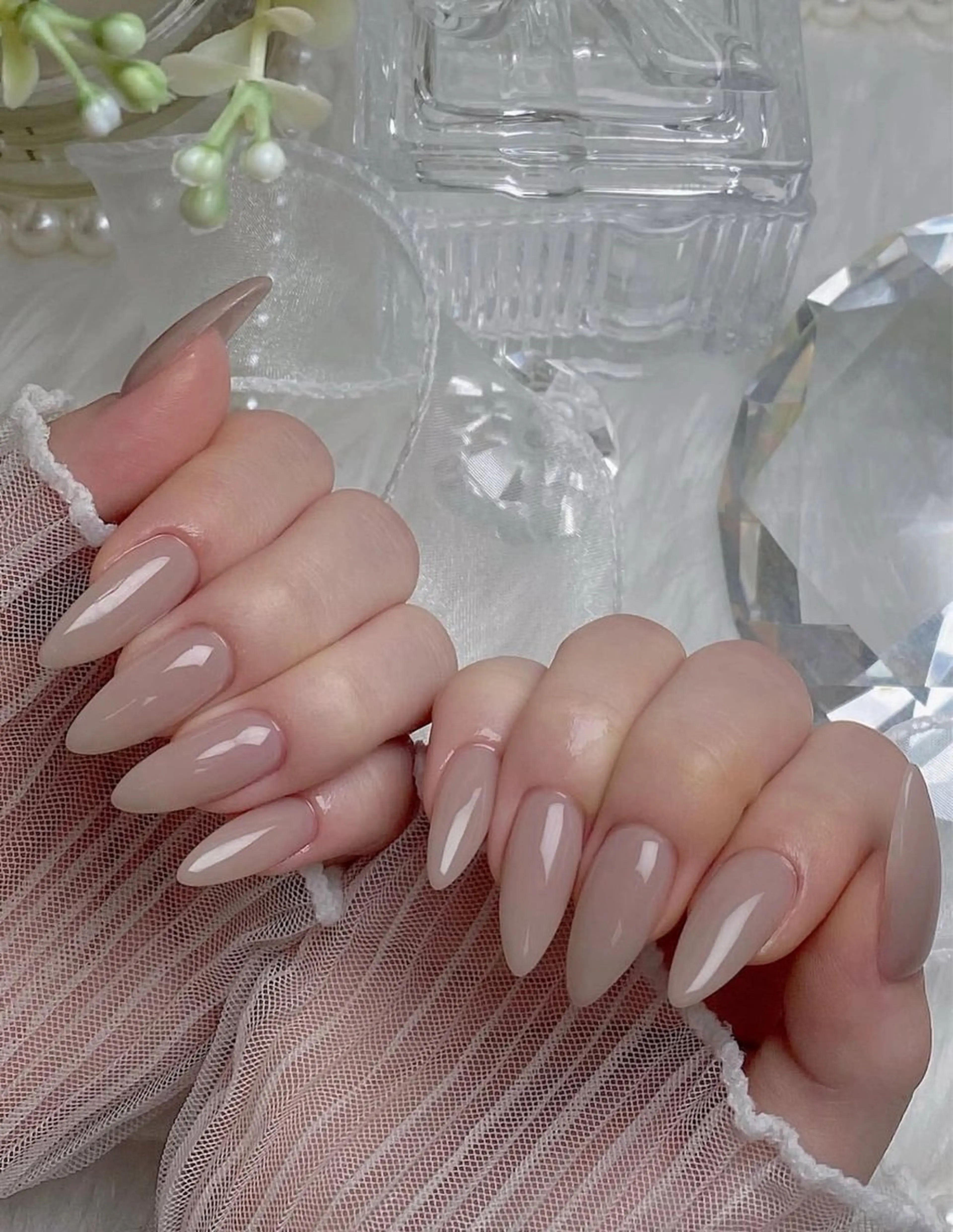 ネイル キラキラネイル マグネットネイル ぷっくりネイル 春ネイル ワンホンネイル オフのみ(ネイル) Lyna 池袋のネイルデザイン