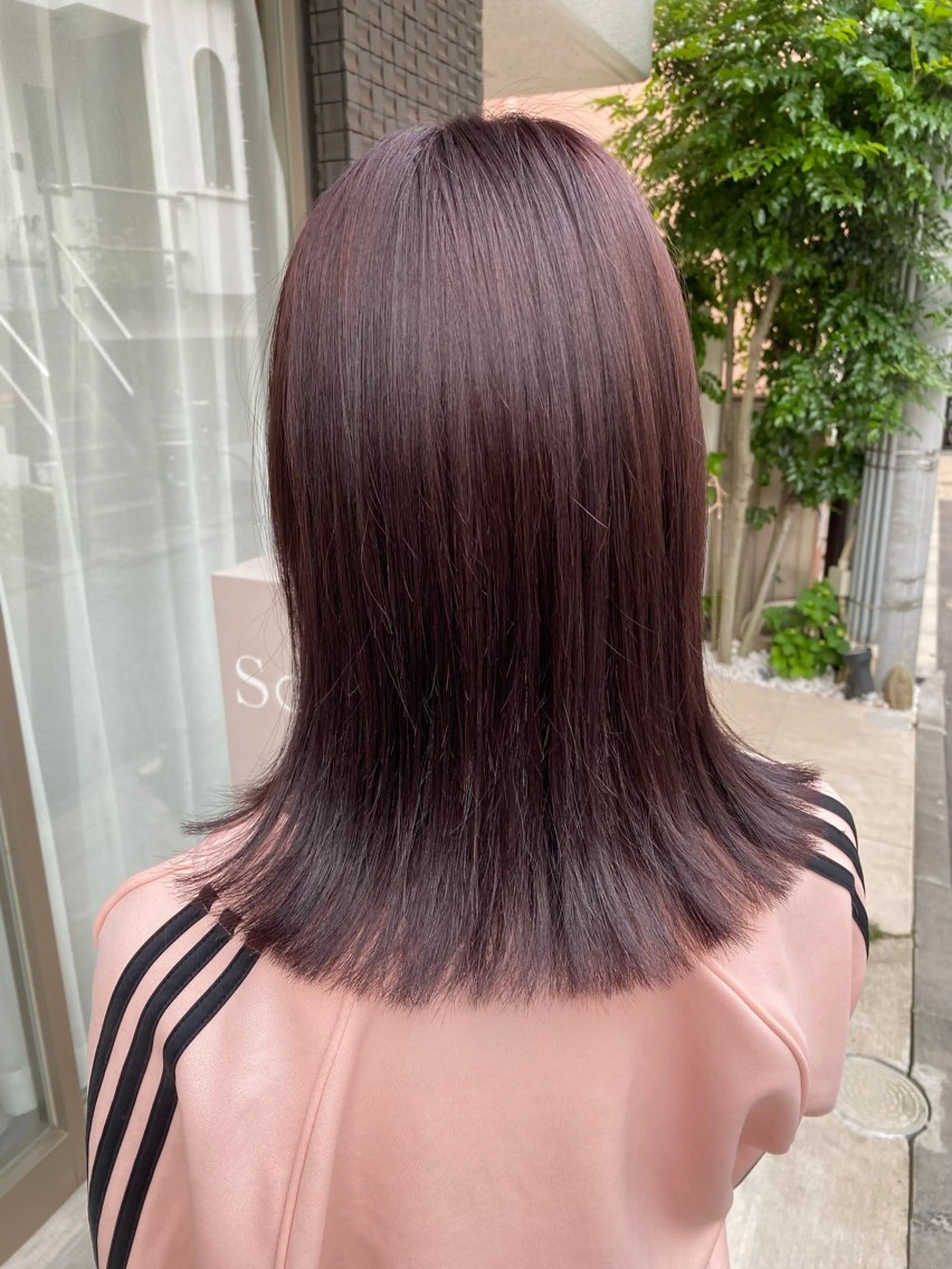 ミディアム カラー グレージュ ラベンダーカラー ラベンダーグレージュ ラベンダーグレー ピンクカラー カット ヘアカラー トリートメント グレージュ/透明感/ 韓国ヘア/RISAのヘアスタイル