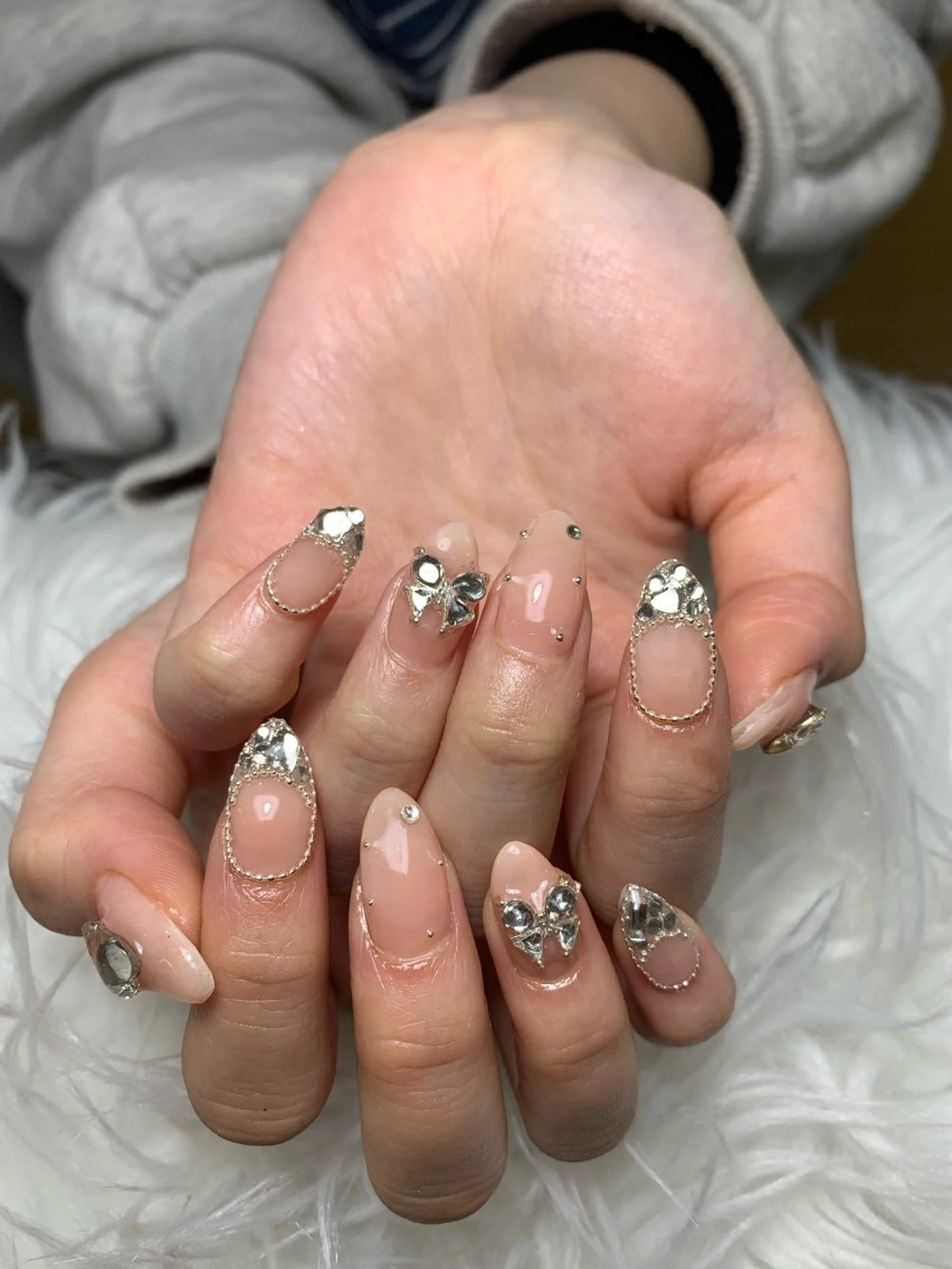 ネイル アートネイル ジェルネイル マグネットネイル ニュアンスネイル シンプルネイル ハンドネイル Ryunail所属・Ryu Nail NekoChanのネイルデザイン