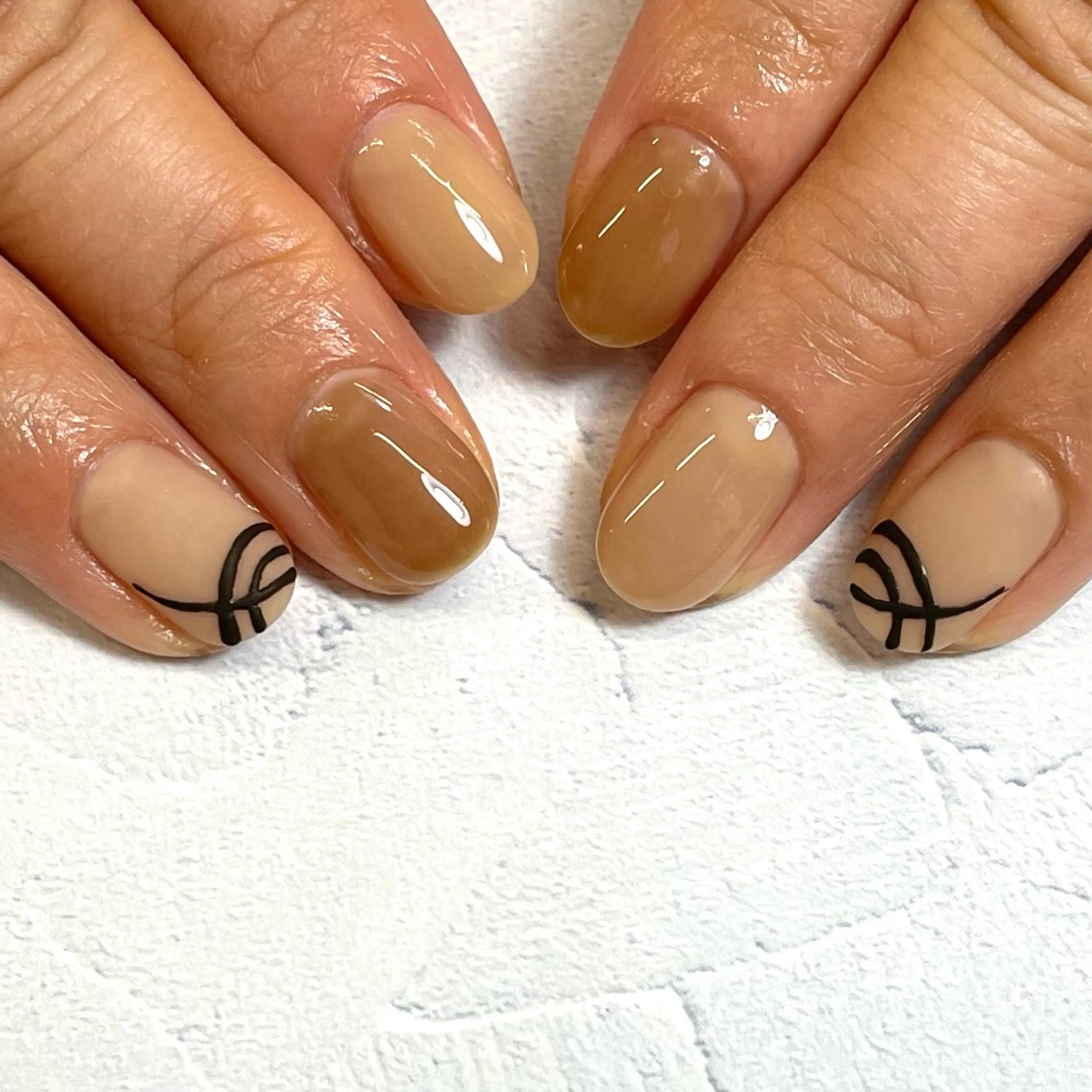 ネイル バレンタイン 大嶋 めぐみのネイルデザイン