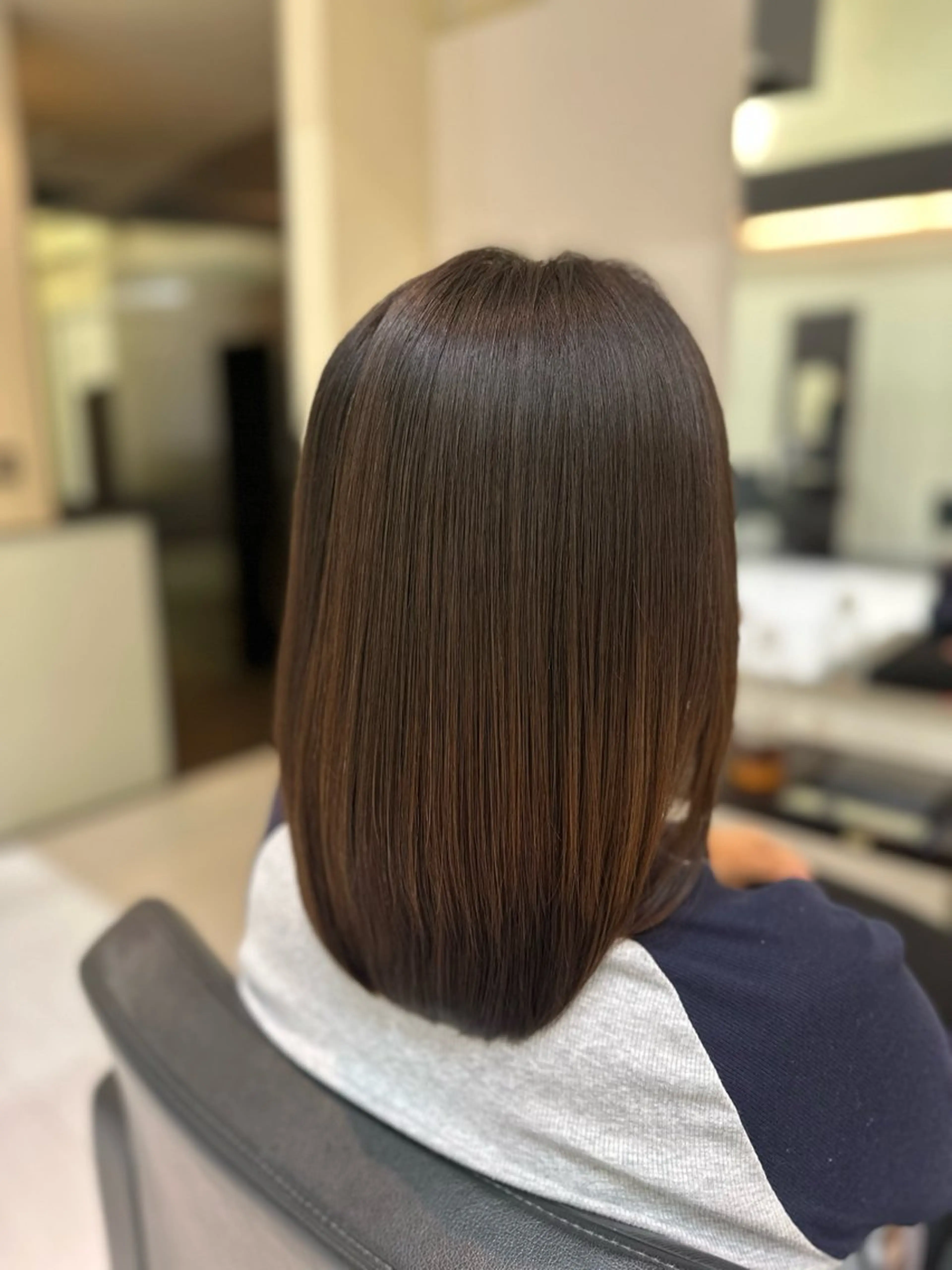 ミディアム パーマ くせ毛 縮毛矯正 吉村 柚香のヘアスタイル