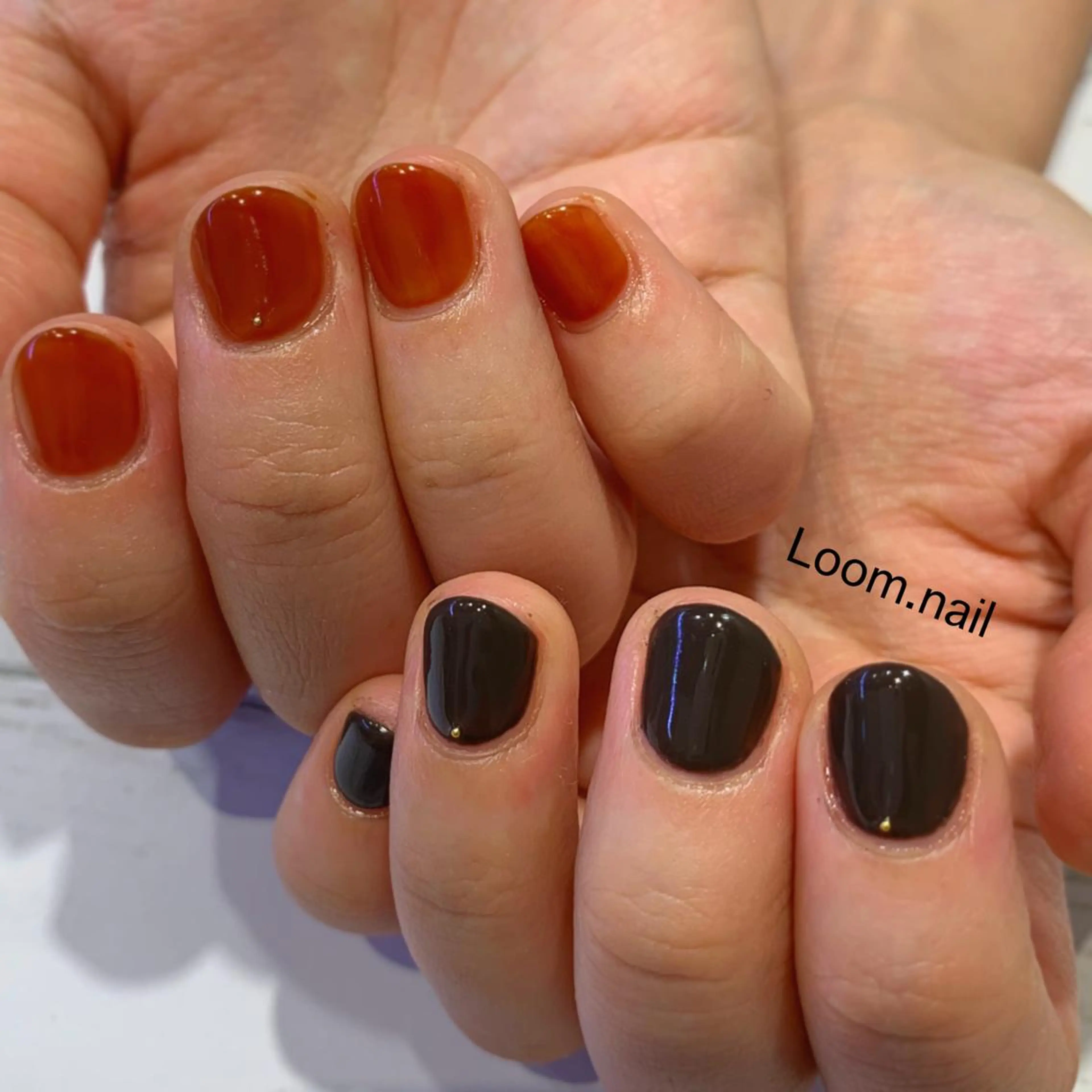 ネイル シンプルネイル Loom所属・hrd manamiのネイルデザイン