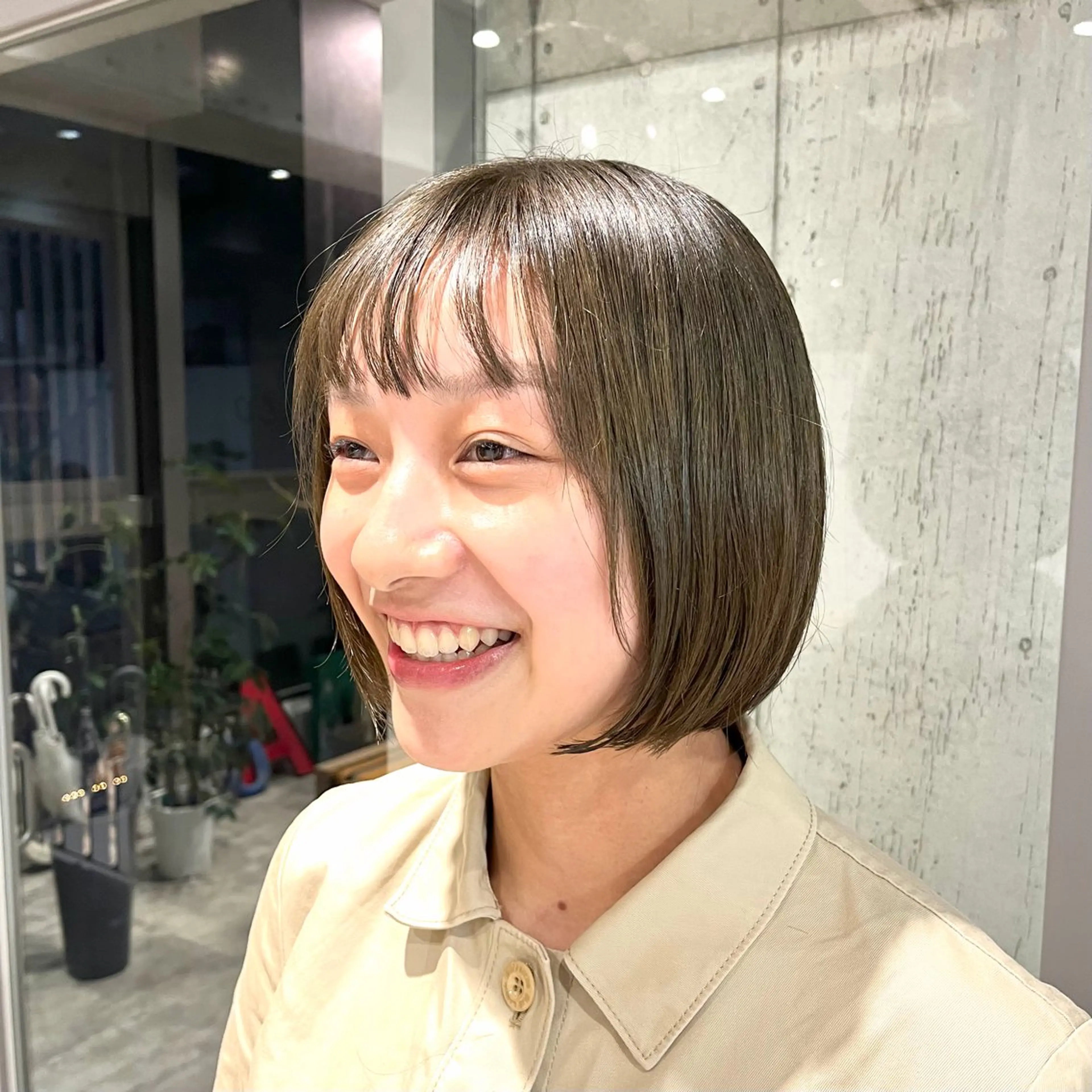 ミディアム カラー ヘアアレンジ カット ヘアカラー トリートメント ボブ×透明感カラー 特化・リクト💥のヘアスタイル