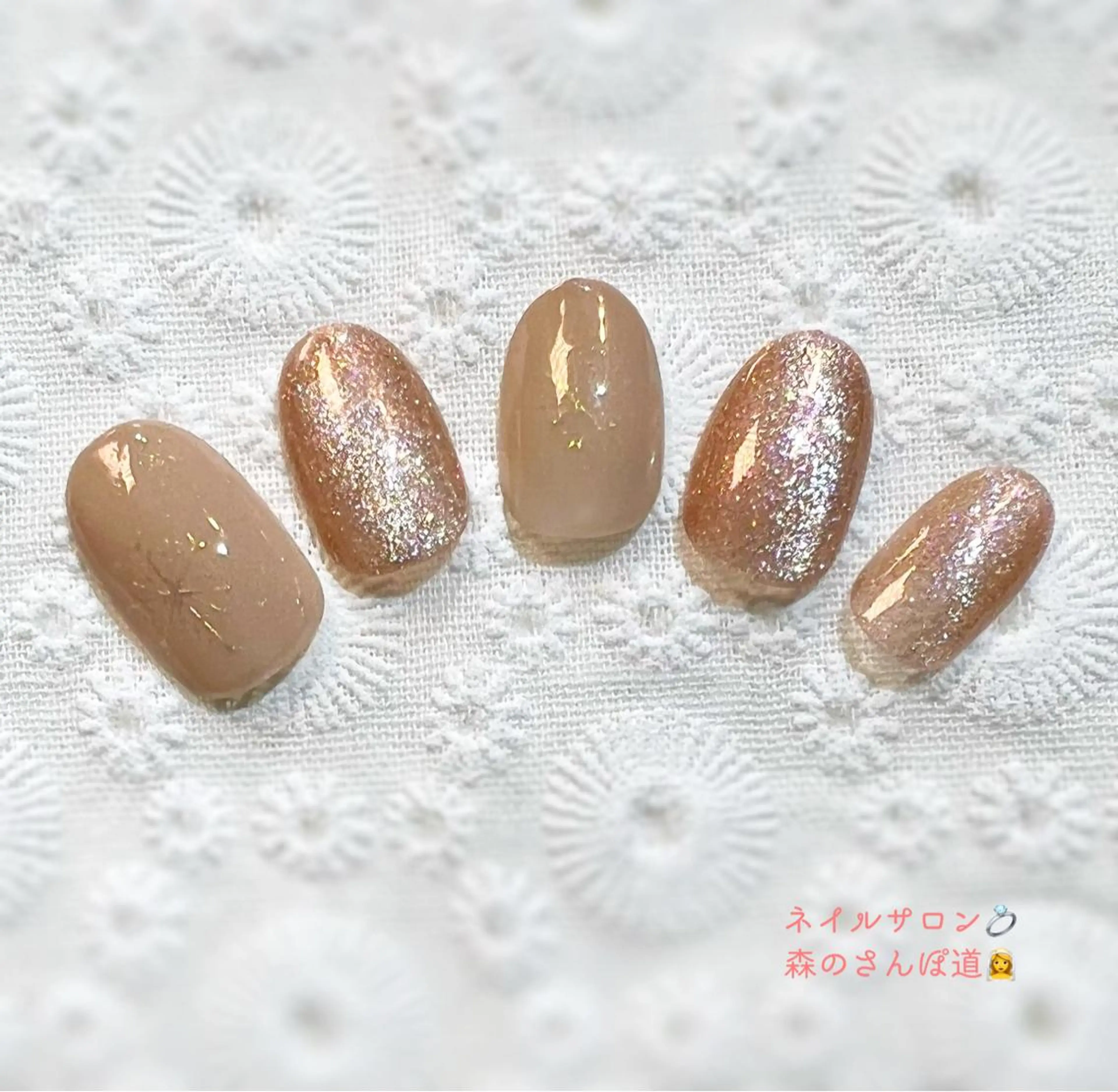 ネイル ハンドネイル 森のさんぽ道所属・ショートネイル 森のさんぽ道のネイルデザイン